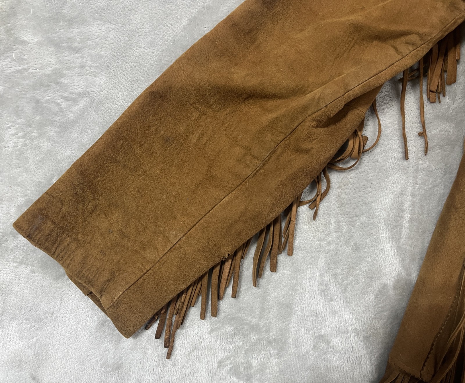 Vintage Pioneer Wear – Albuquerque – Leather Fringes Jacket Coat – Adult Medium