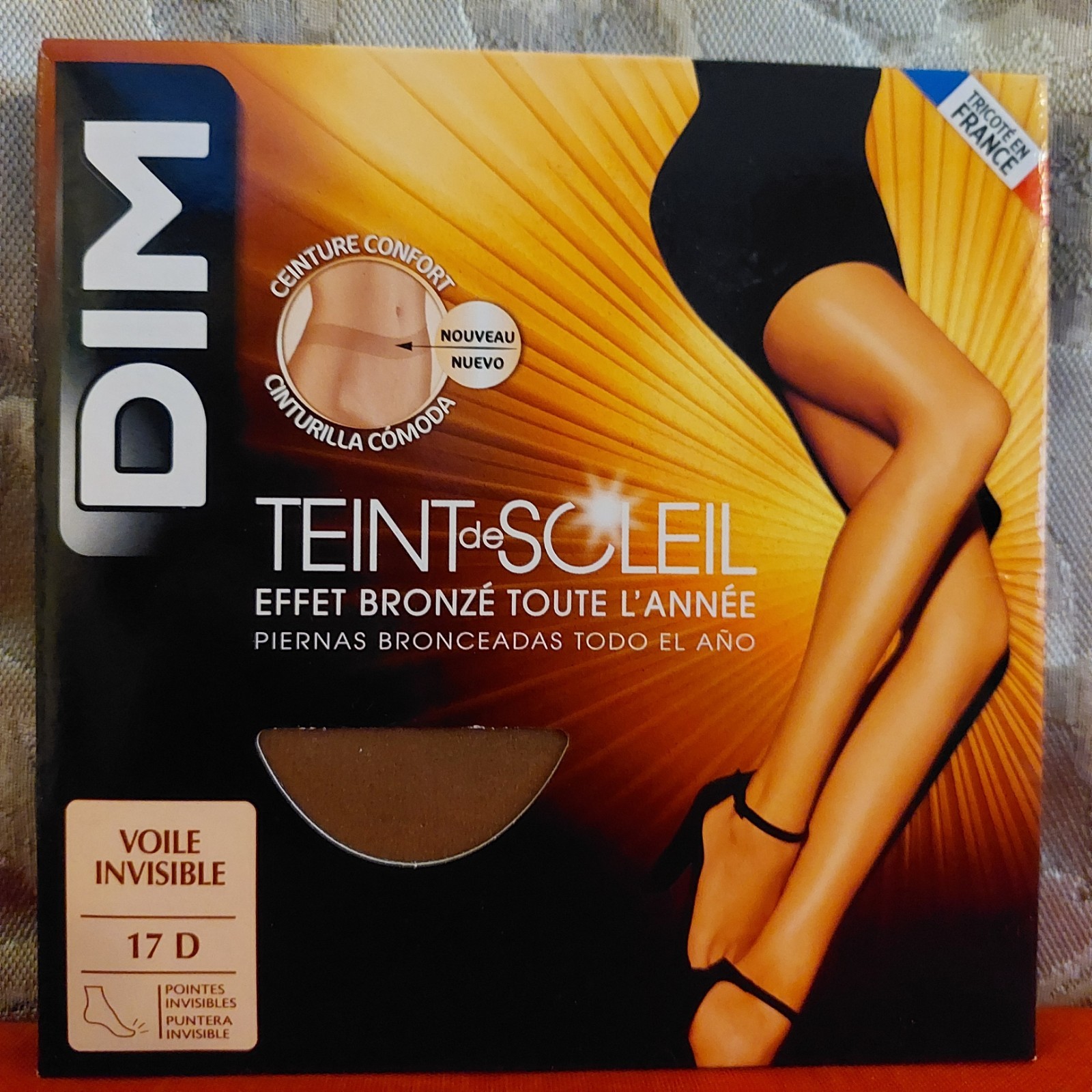 Vintage Pantyhose Dim Effet Bronzé All Sheer Color Terracotta Size 2 BQUE1