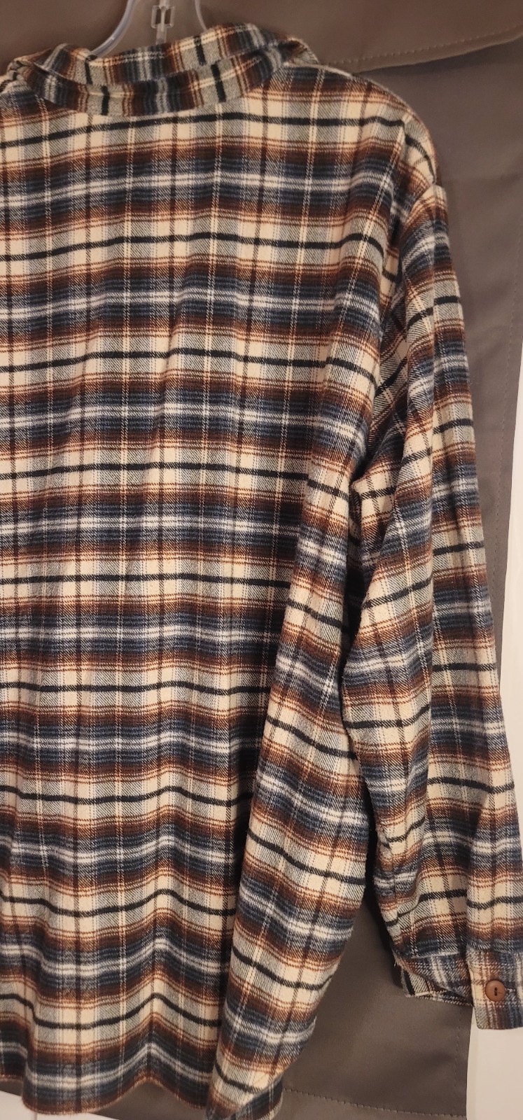 Vintage STEFANO 90s Plaid Button Down Shirt Size 22W Casual Outdoor Red,WT&Blue