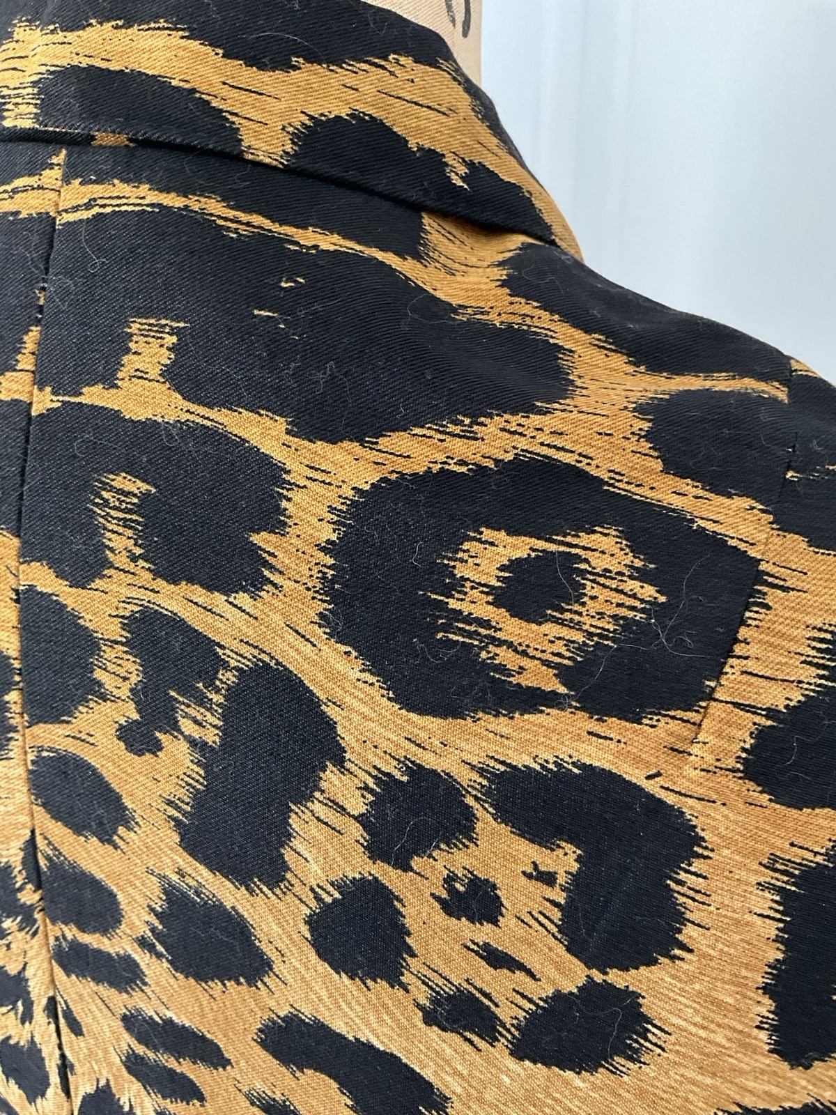 Vintage 1960’s Lanvin Leopard Print Silk Dress with Wide Belt