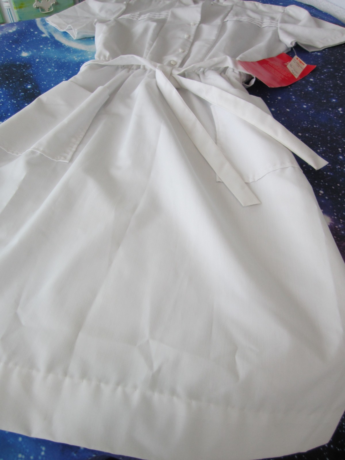 True Vintage 1960s White Rock Uniform Medical Nurse Dress USA Size 15/16 NWT