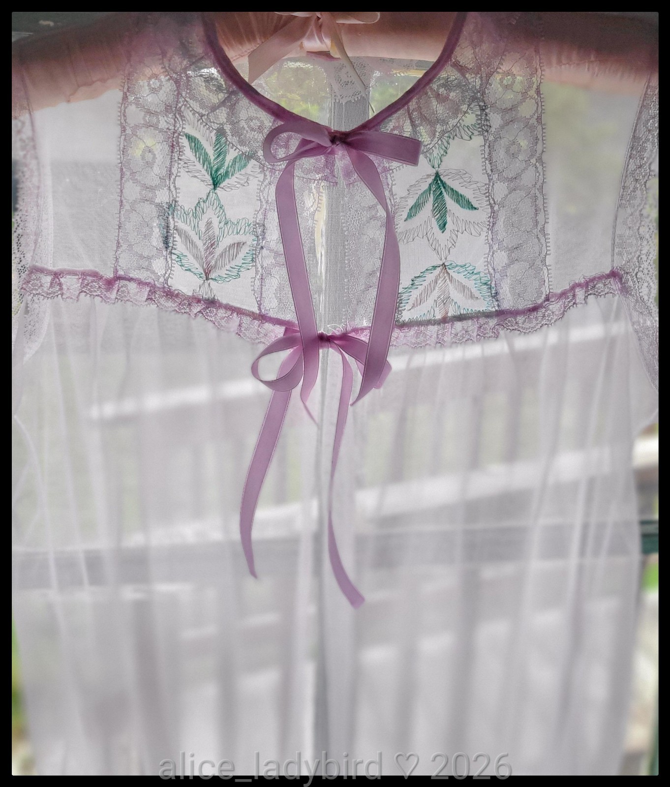 Vintage SHEER Babydoll TOP Vest CHIFFON Peignoir Satin BOW Bed Jacket ~xs/s/m