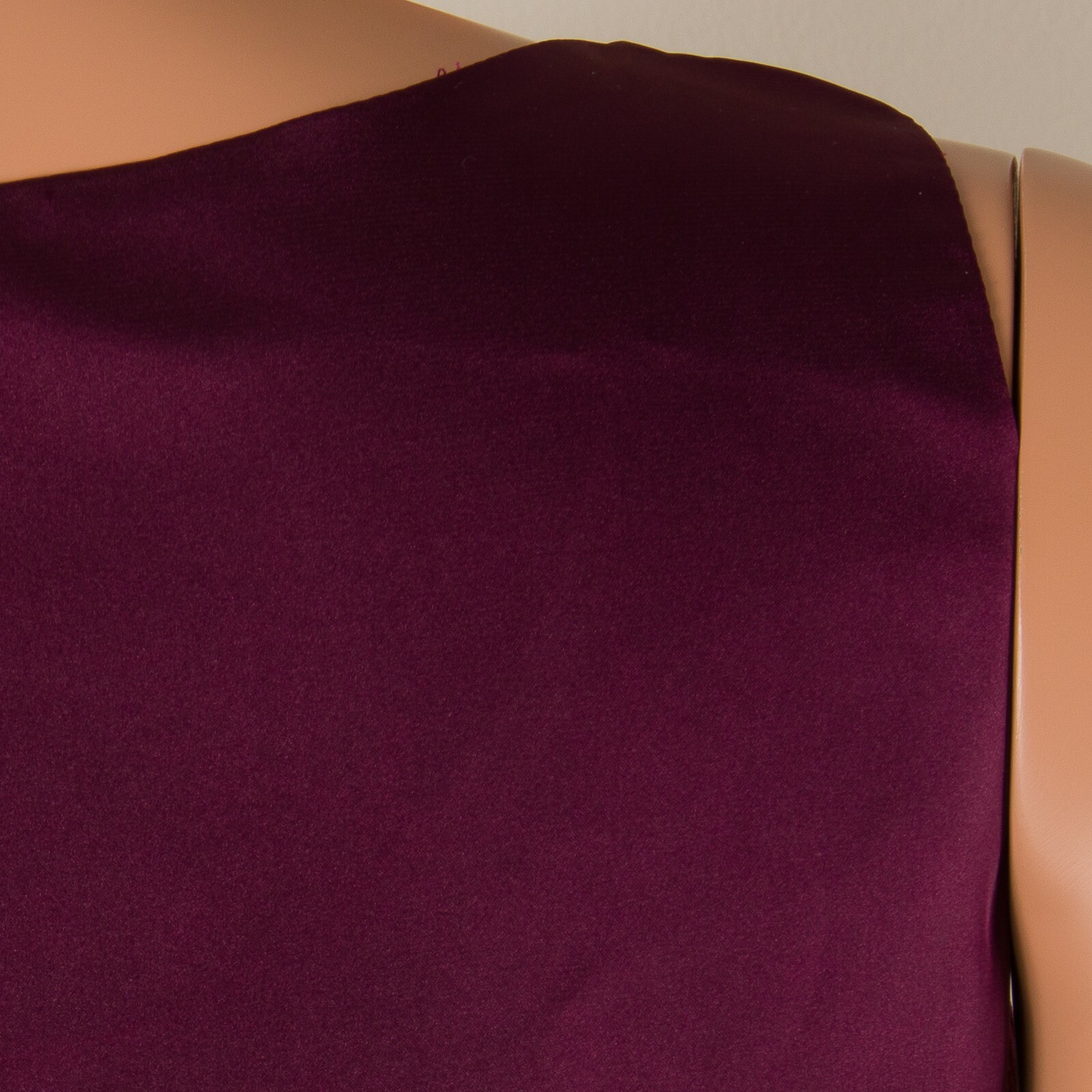💖 Unbranded Burgundy Tank Top Cami Shirt M Smooth Silky Satin Open Back