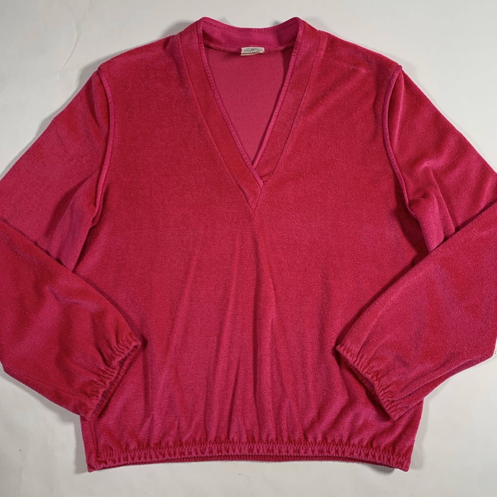 VTG 70s DeWeese Terry Cloth Velour Swim Sweat Suit Set Womens Medium Pool Lounge