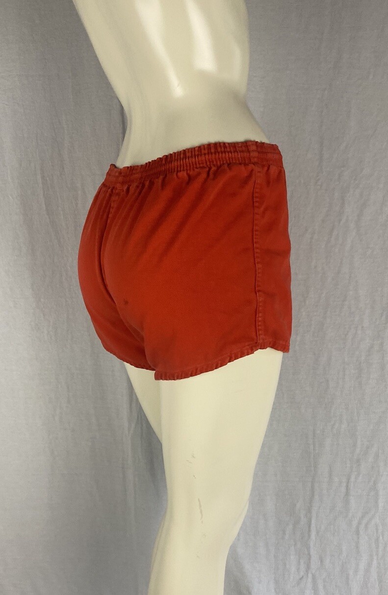 Vintage 60s Collegiate Pacific Orange Santa Monica College Shorts, Womens Medium