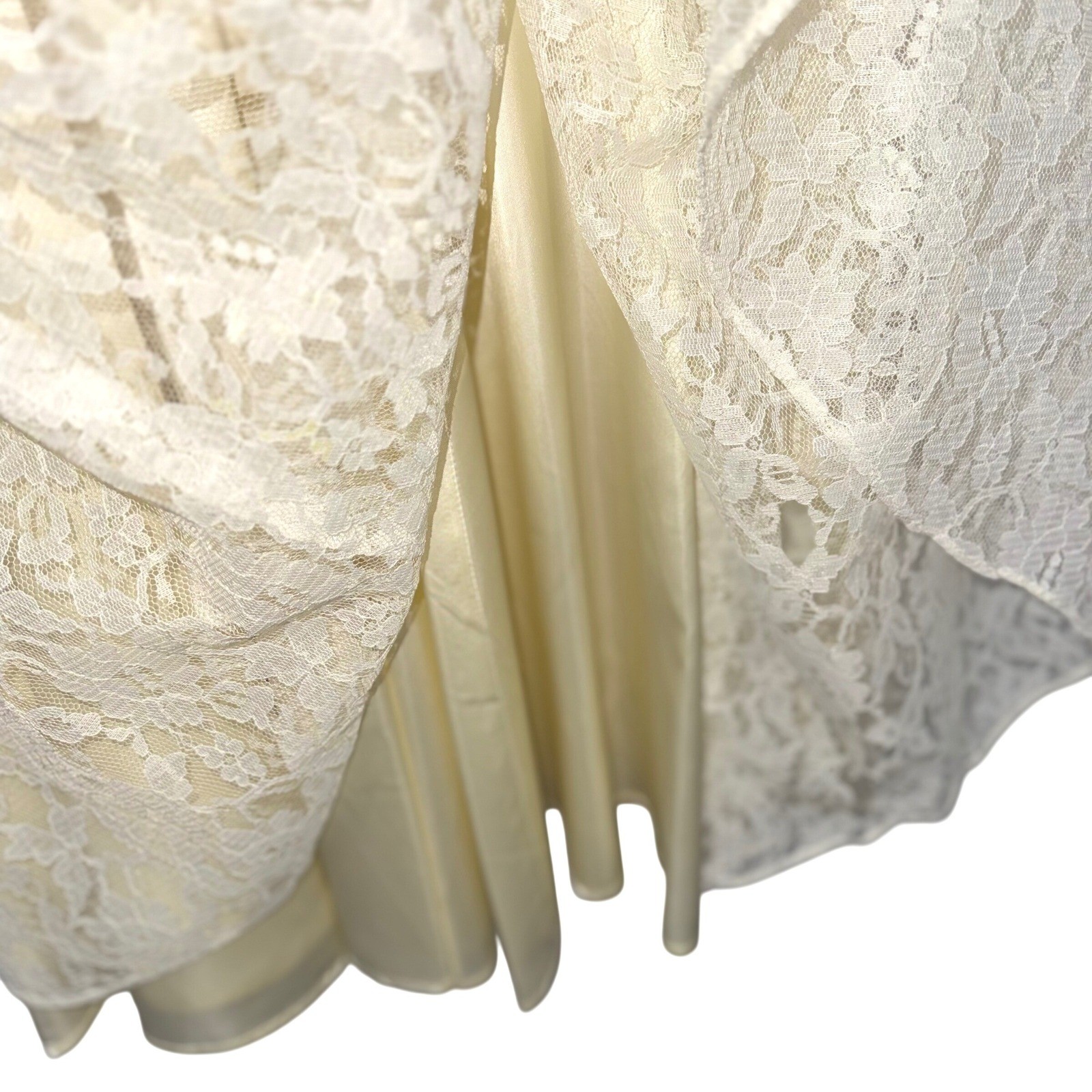 Vintage 70s Gunne Sax Prairie Lace Dress Ivory Victorian Revival Cottagecore