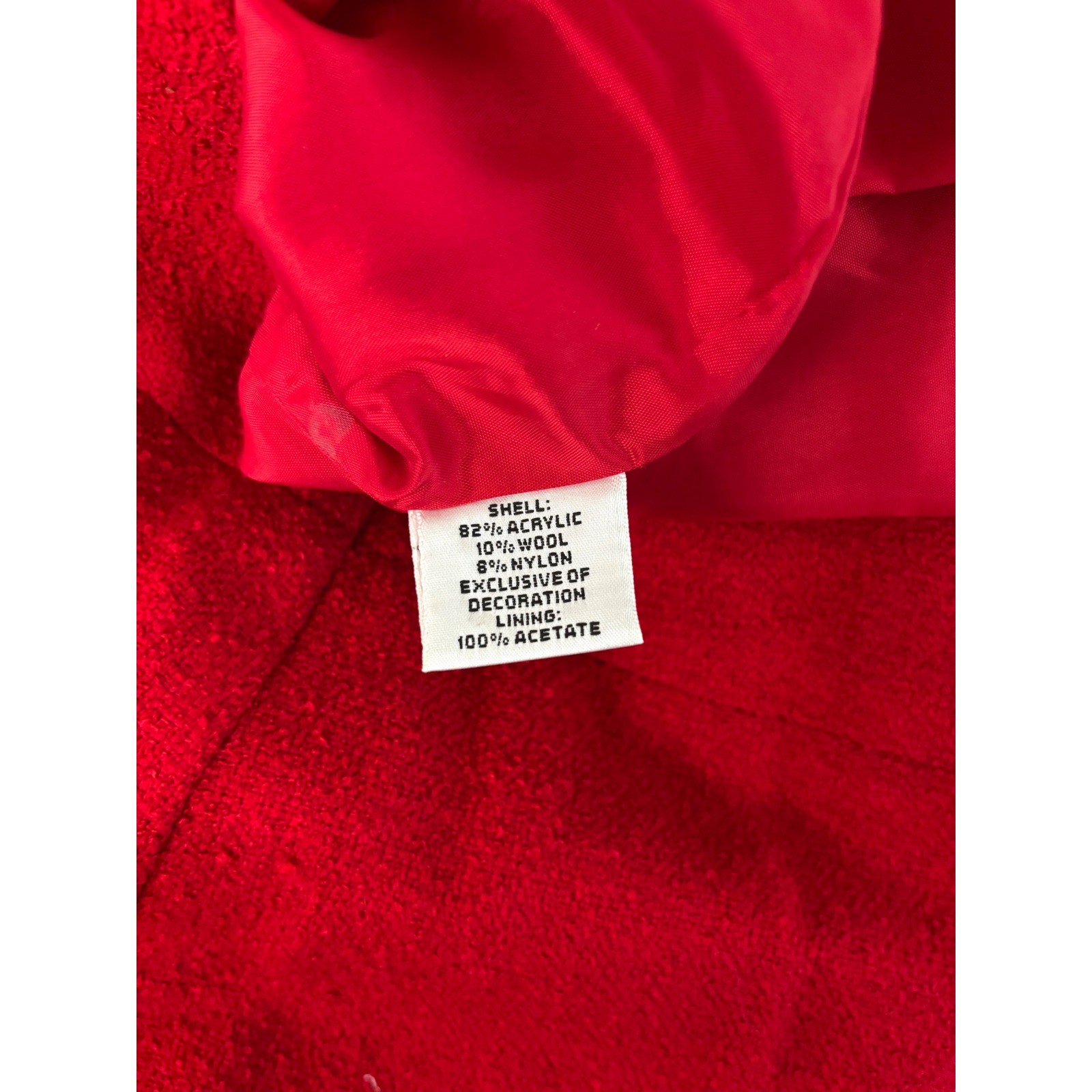 Talbots Vintage Red Wool Blend Skirt Suit Blazer Pencil Skirt Set Size 8