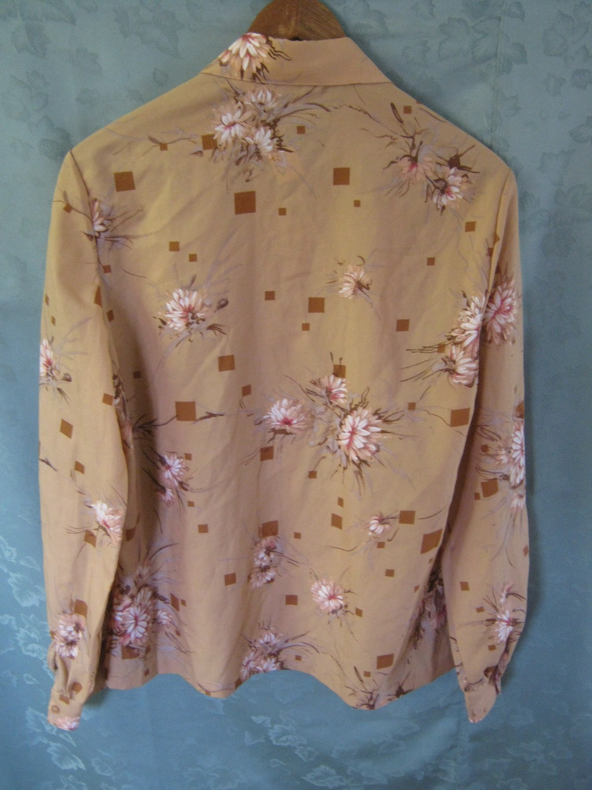 VTG Lady Manhattan Blouse Size 12 Floral Print Top NWT Polyester Shirt