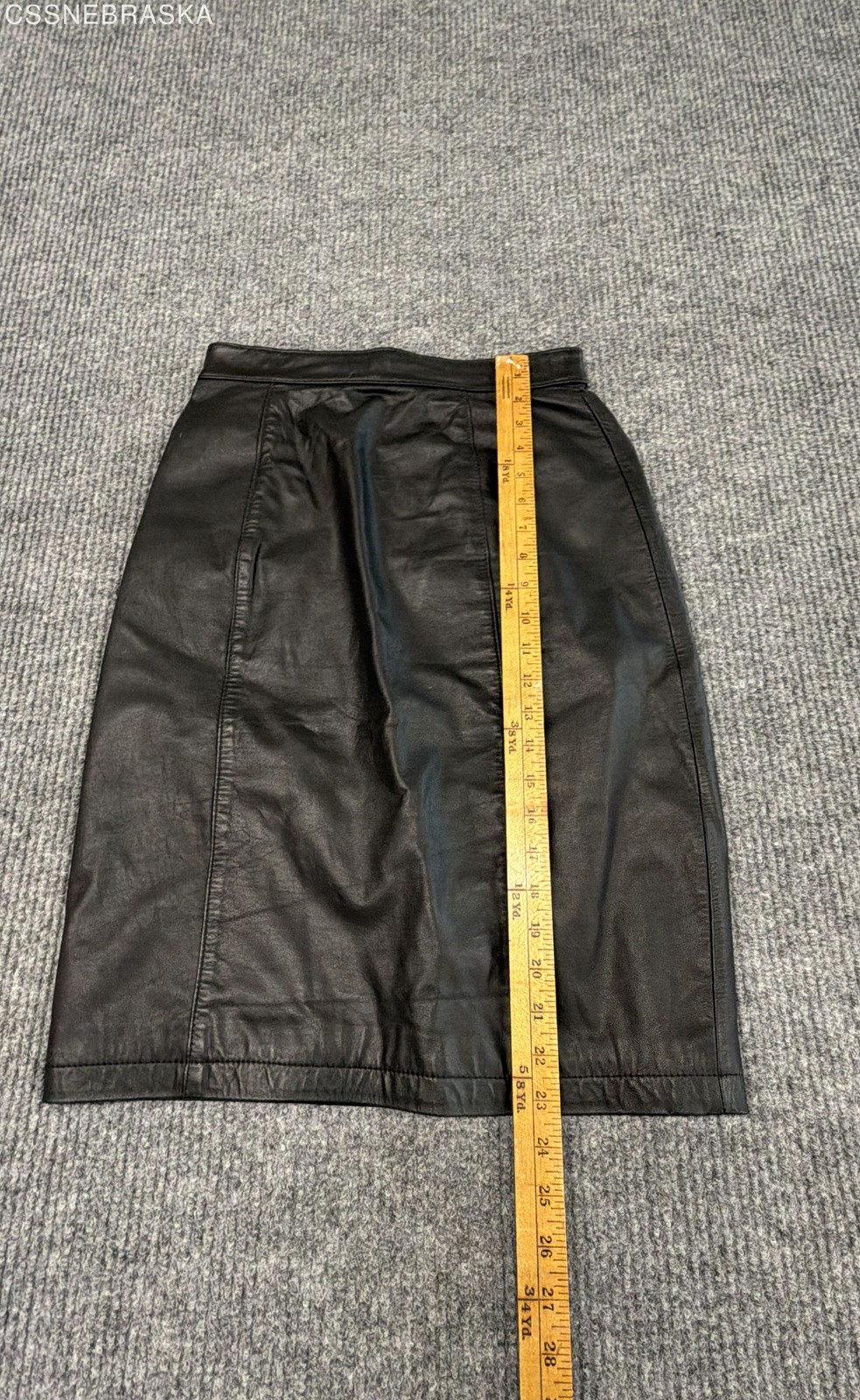 Vintage 90s G-III Leather Fashions Women’s Black High Waist Pencil Skirt Sz 7/8