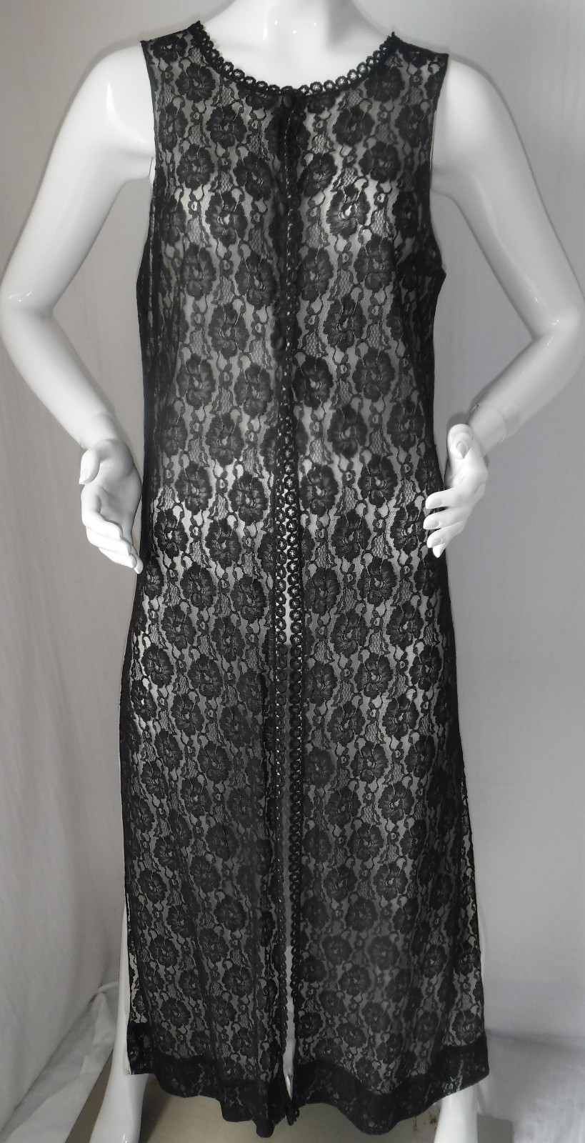 Gorgeous & Rare! VTG 60’s Jenelle of California Lingerie Lace Chiffon Lined S/M