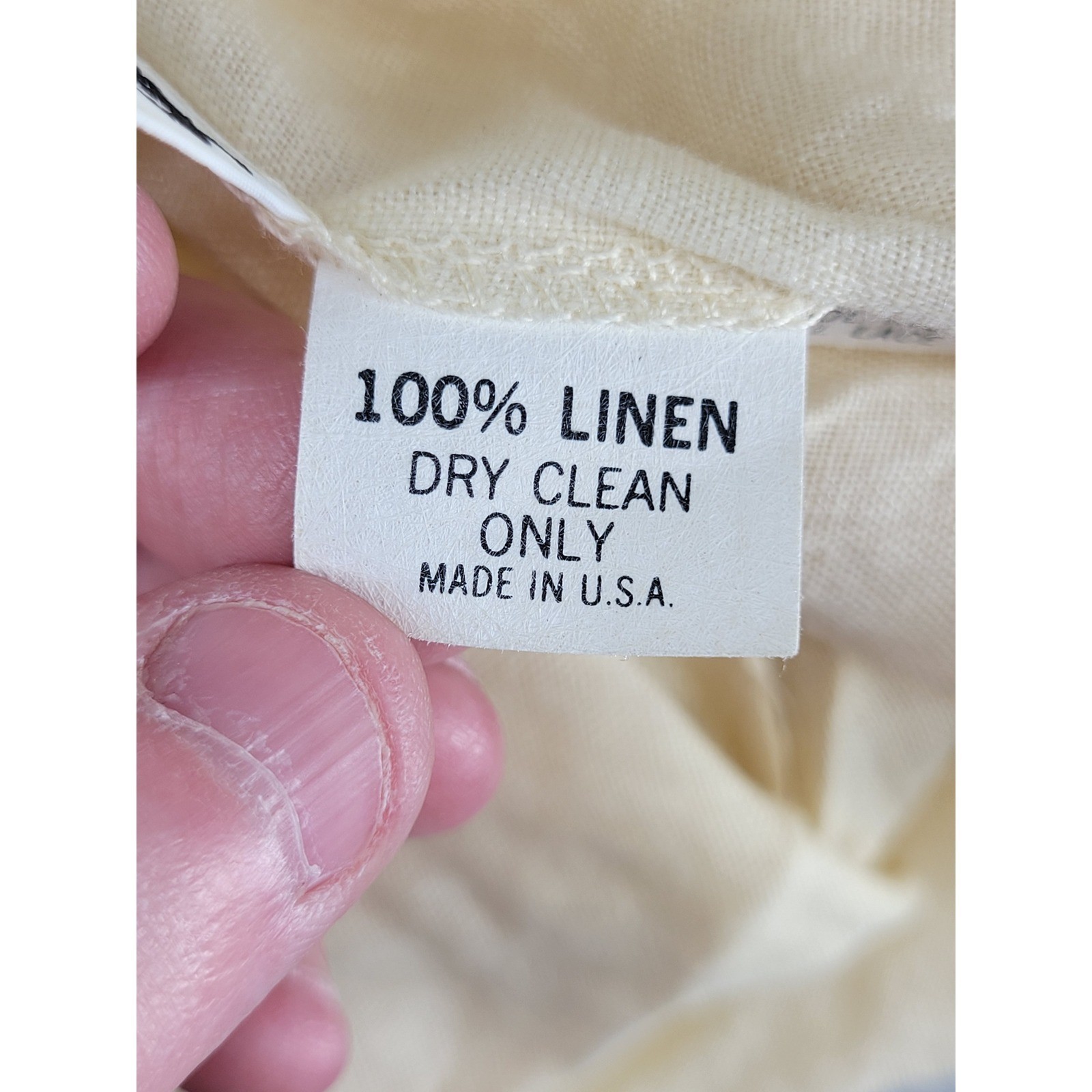 Vintage Cloak of Many Colors Linen Skirt Set Cream Lace Victorian Revival