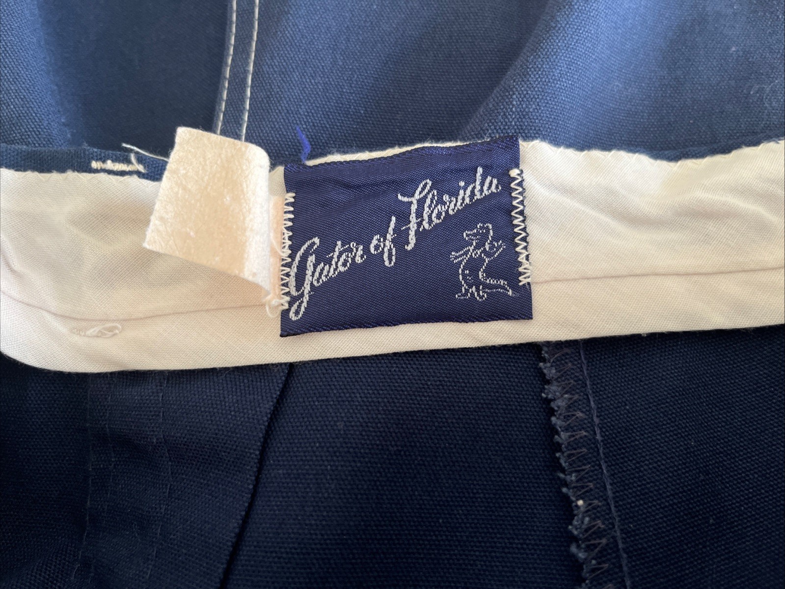 Vintage 1970’s – Gauchos/Culottes/Skort – Blue – Gator Of Florida