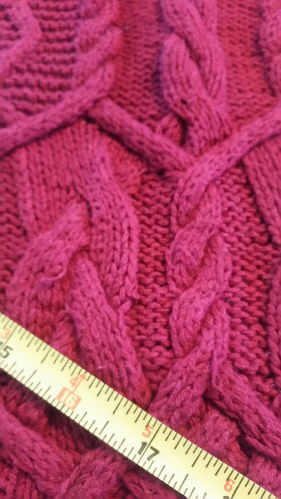 Vtg James River Traders Oversize Sweater Mini Dress Sz M Chunky Cable Knit
