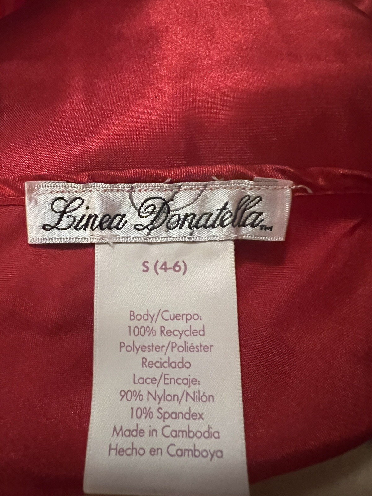 vintage linea donatella camisole small