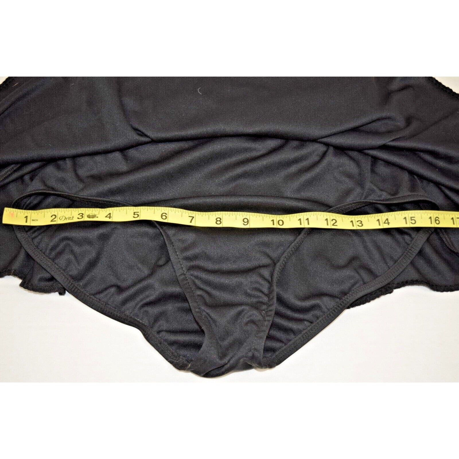 Vintage Swimsuit Size 14 S/M 80s Bright Iris Purple Green Black Skirt Stretchy