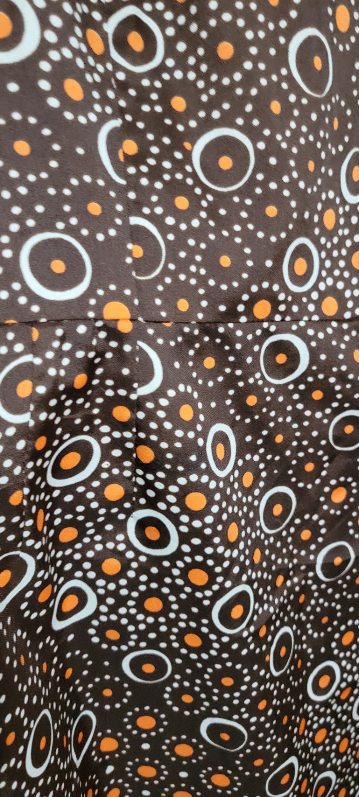 70s VTG Leslie Fay Original MOD ILGWU Union Mock Neck M Dress Polka Dots USA