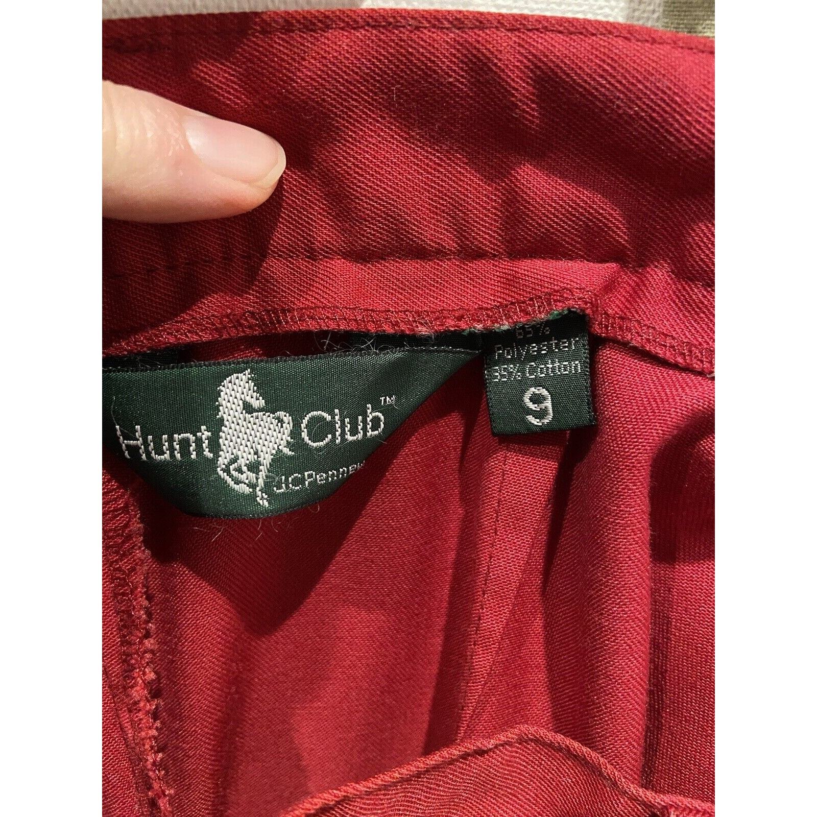 Vintage Hunt Club Red Tailored Pants Sz9 (sku151)