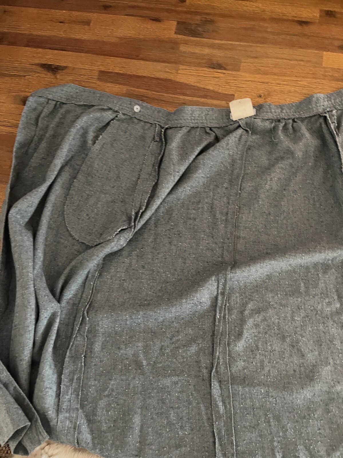 Vintage College Town Womens Wrap Skirt Size Small 22” Waist Gray Nubby Wool