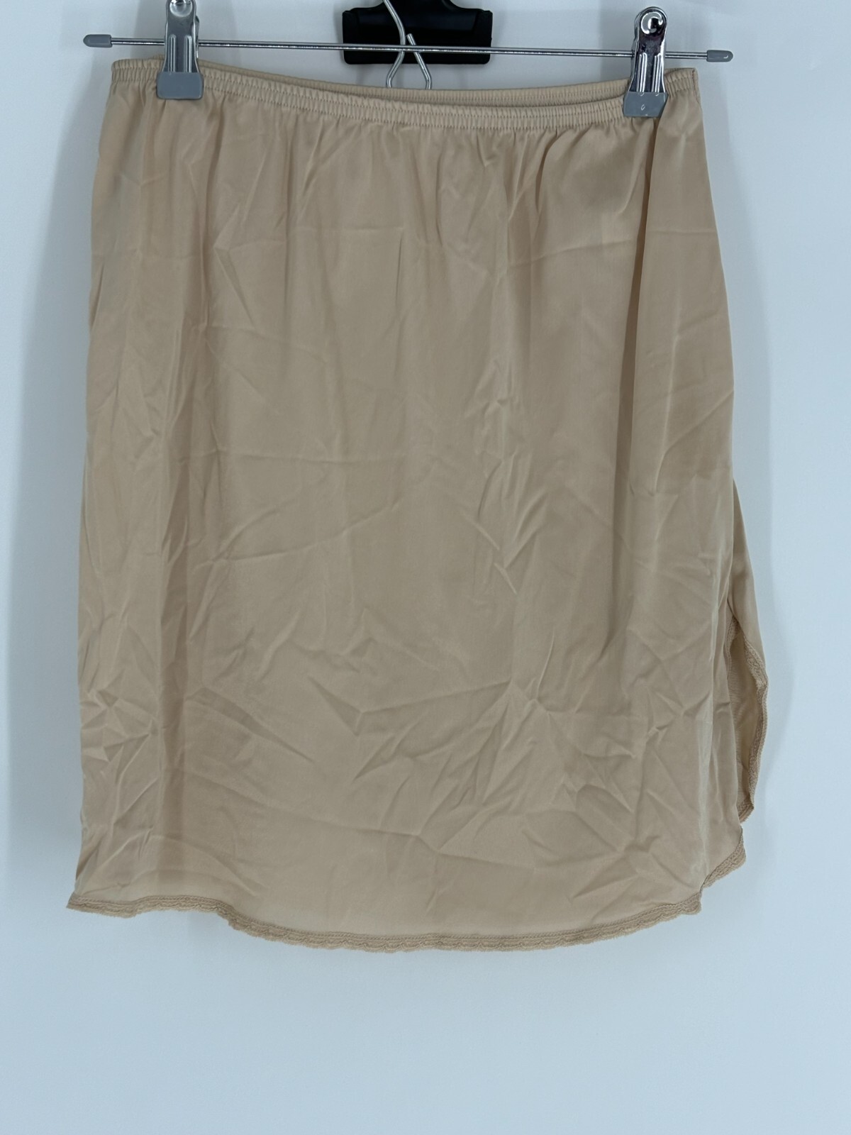 Vanity Fair Vintage Beige Cream Slip Lingerie Skirt Women’s Size Medium