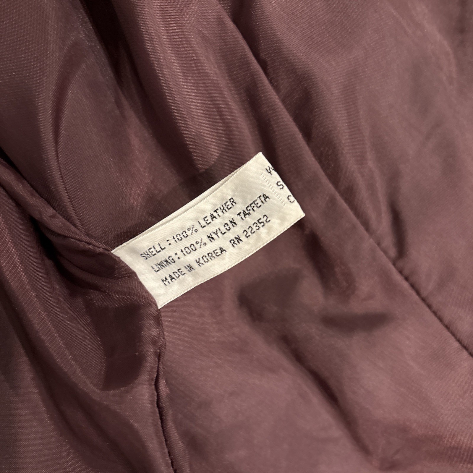 Vintage Split End Ltd Women’s Leather Jacket sz 22 brick red/Burgundy 2 button