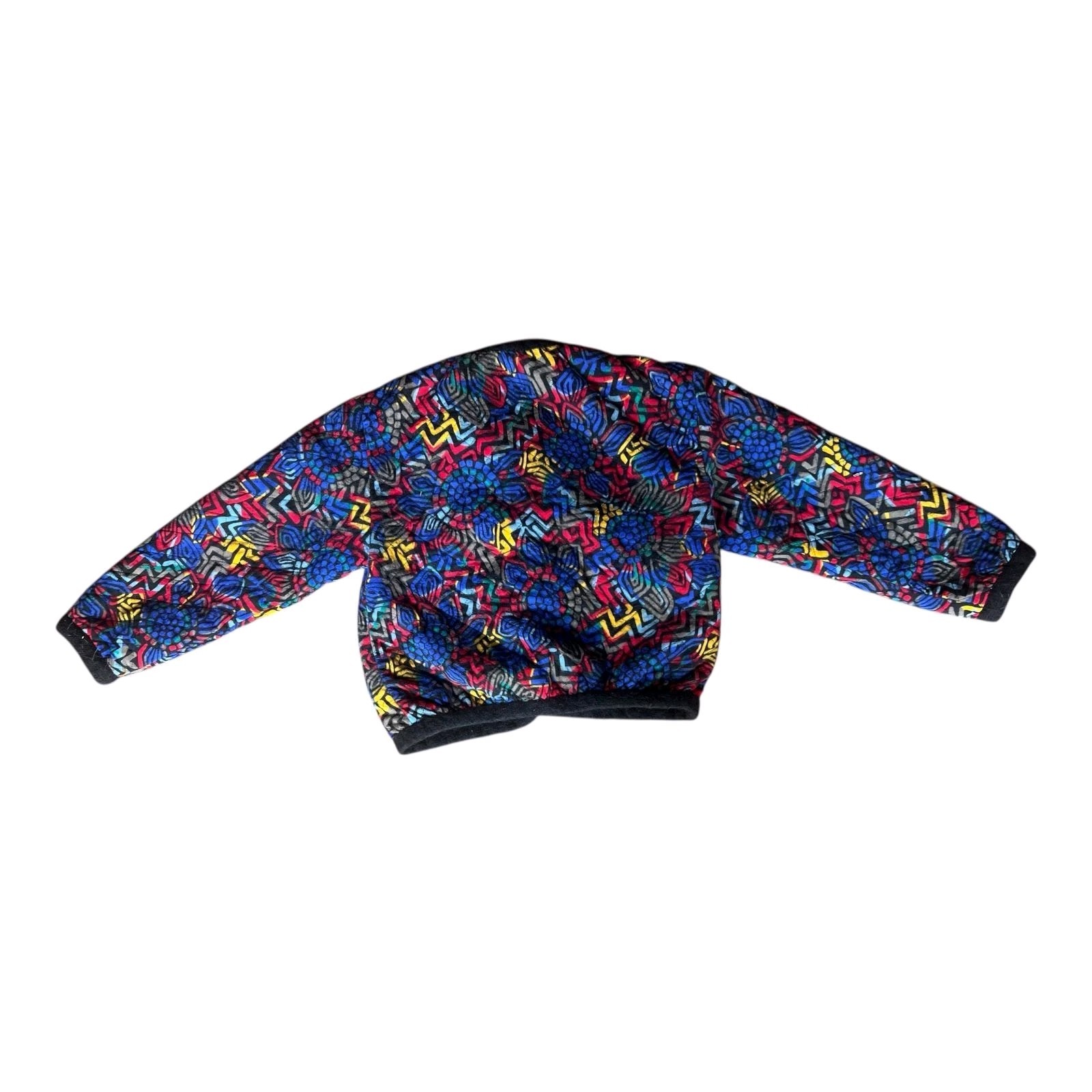 Guy Laroche 1980s Multi Color Coat Vintage Wool Jacket 80s size EU40 US M