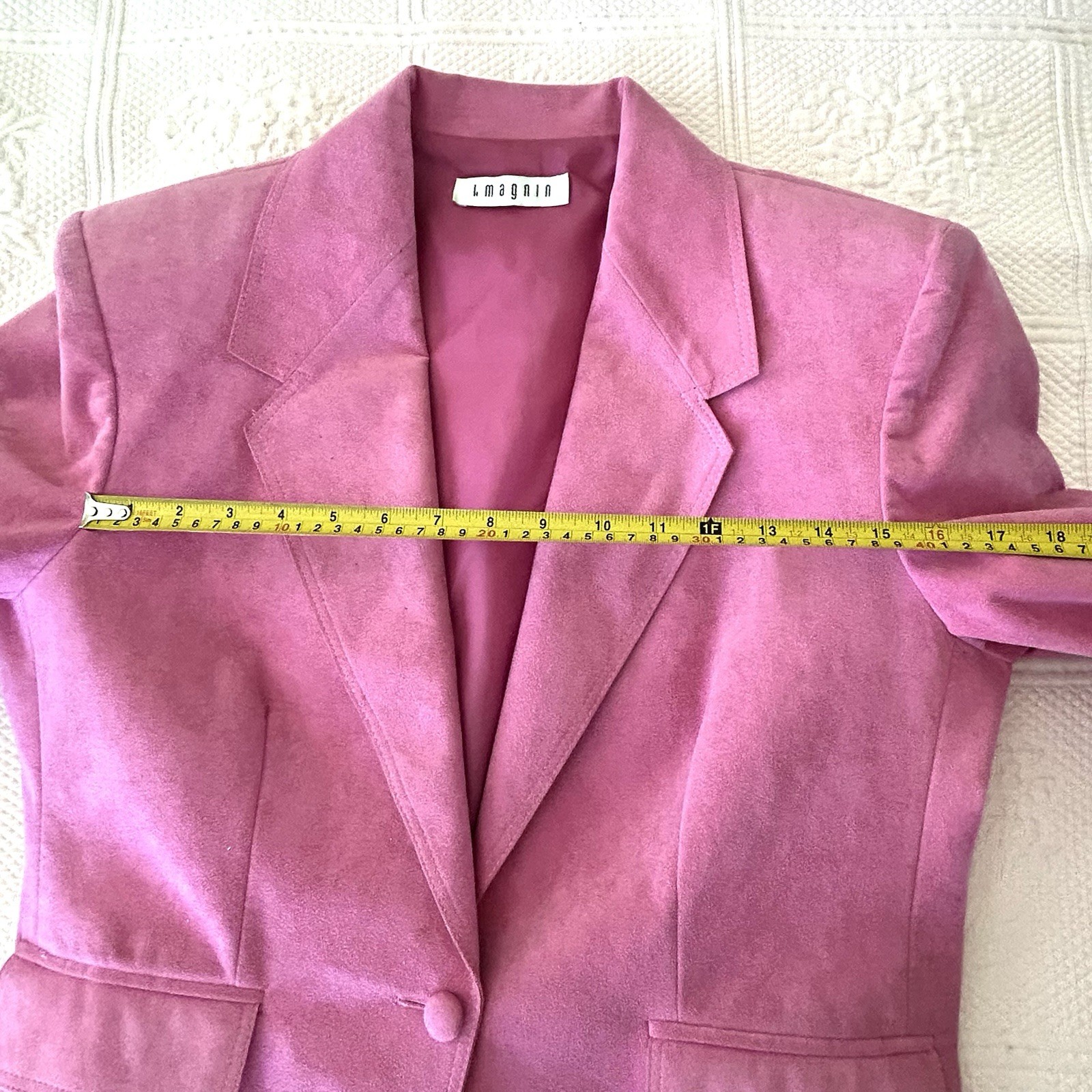 Vintage I Magnin Suede Blazer Crop Jacket
