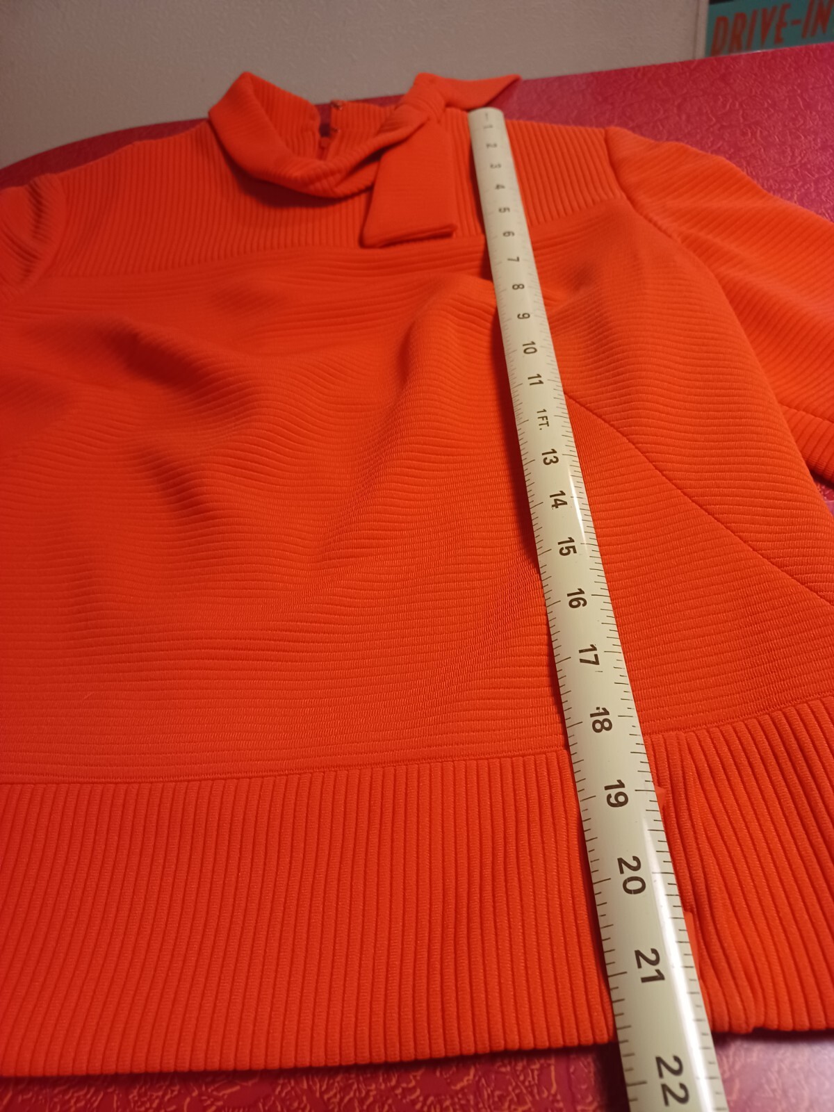 Vtg Mid-century 1960s Polyester Skirt Set UNION LABEL Orange Henry Lee MOD MCM