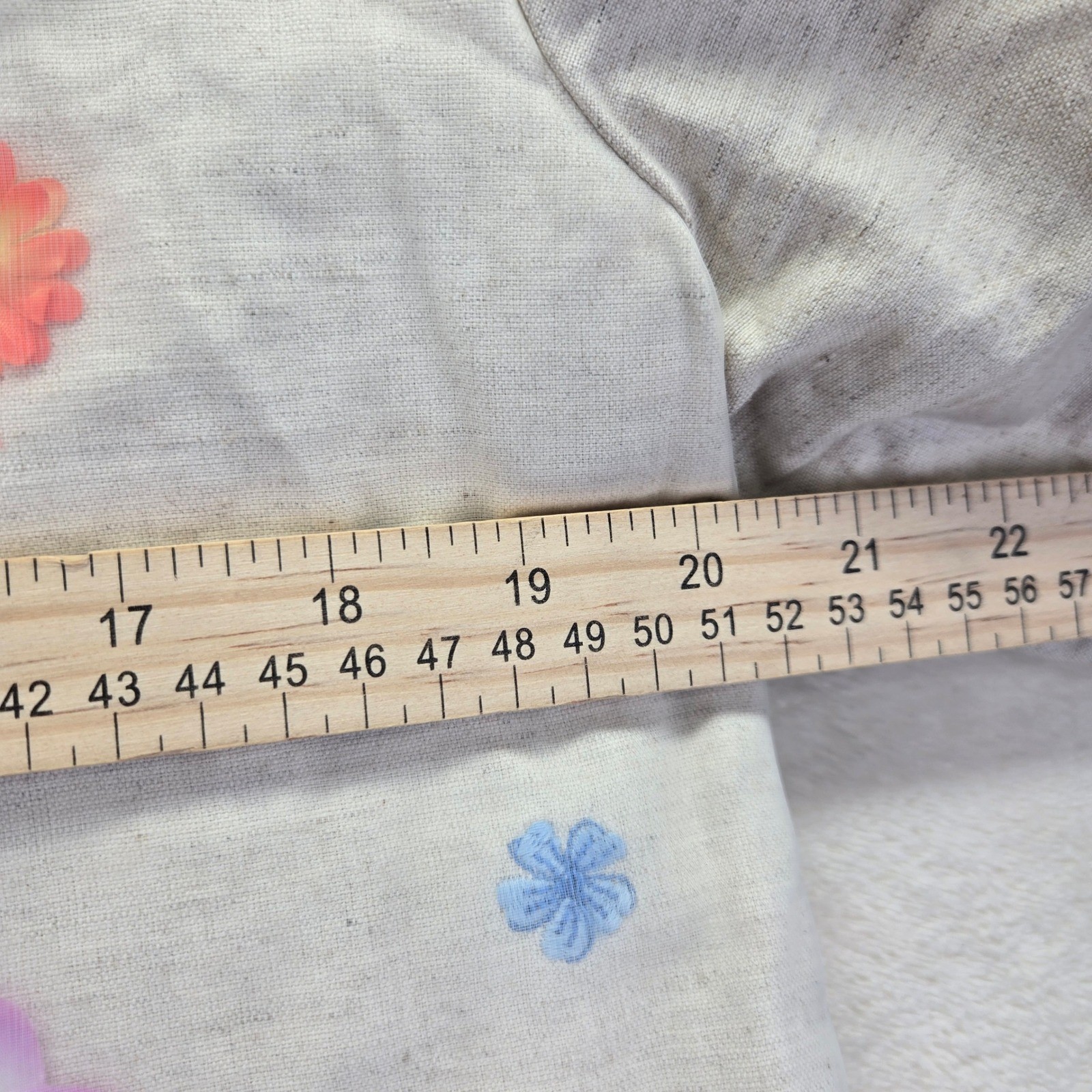 Vintage Country Wear Clothing Co Vintage Linen Blend Floral Button Top Tan 12