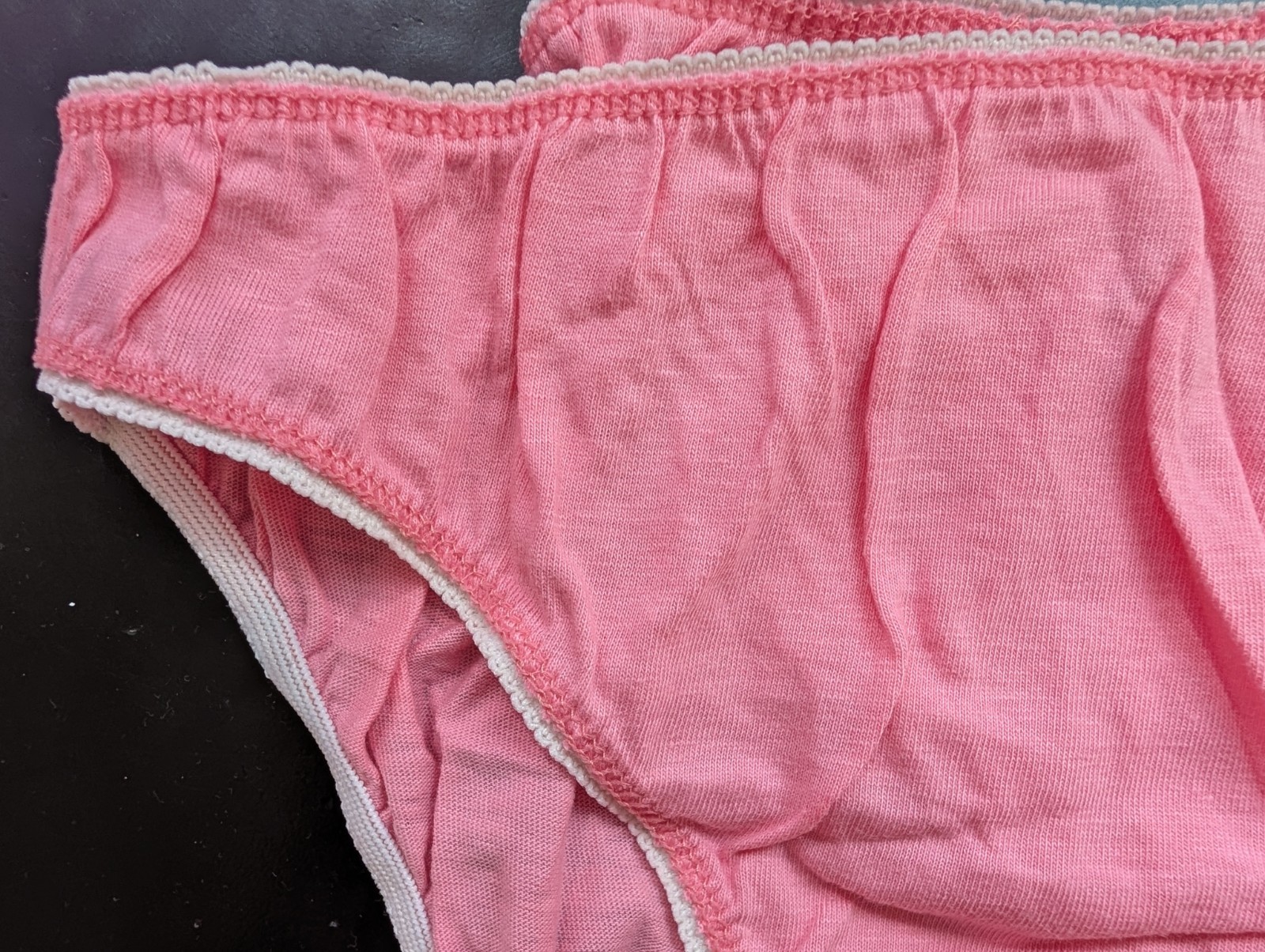 2 pair Vtg med New Nos St Eve pink cotton bikini Panty panties Nwot