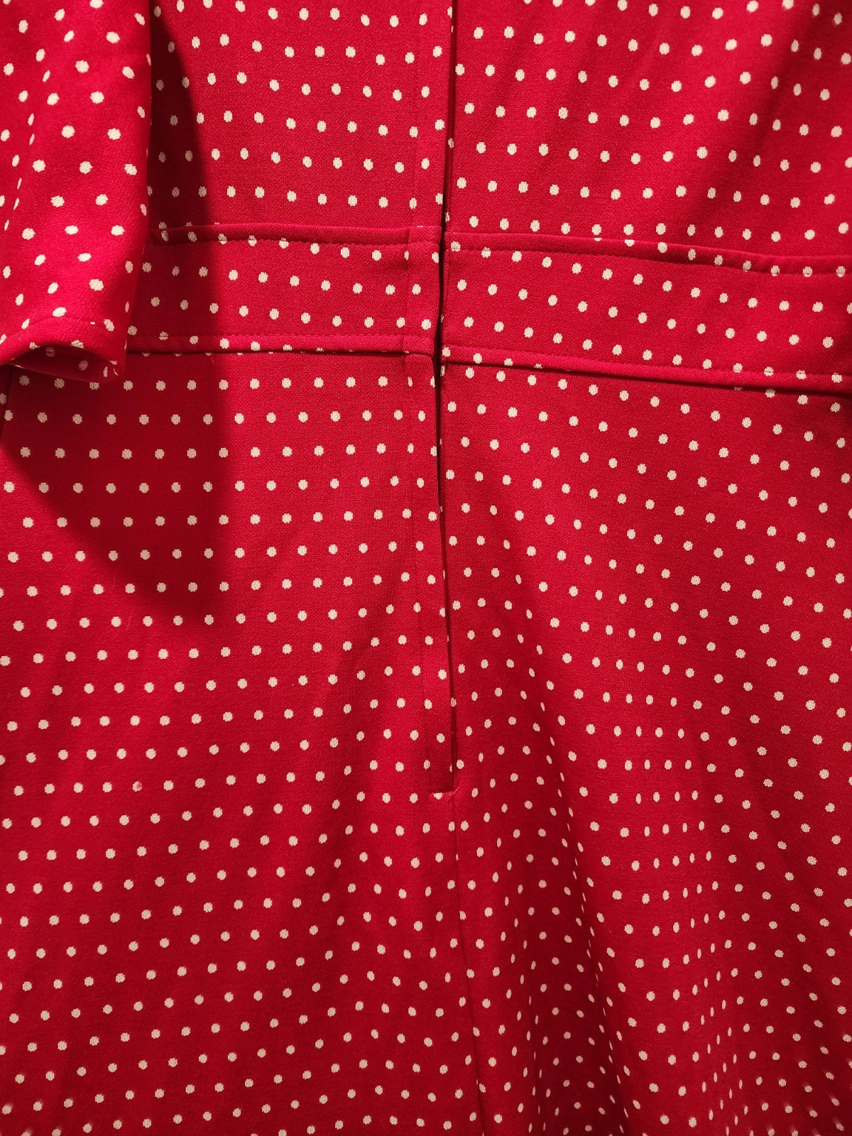Vtg 60 70s Vicky Vaughn Red Polka Dot Fit Flare Flutter Sleeve Maxi Dress Sz Med