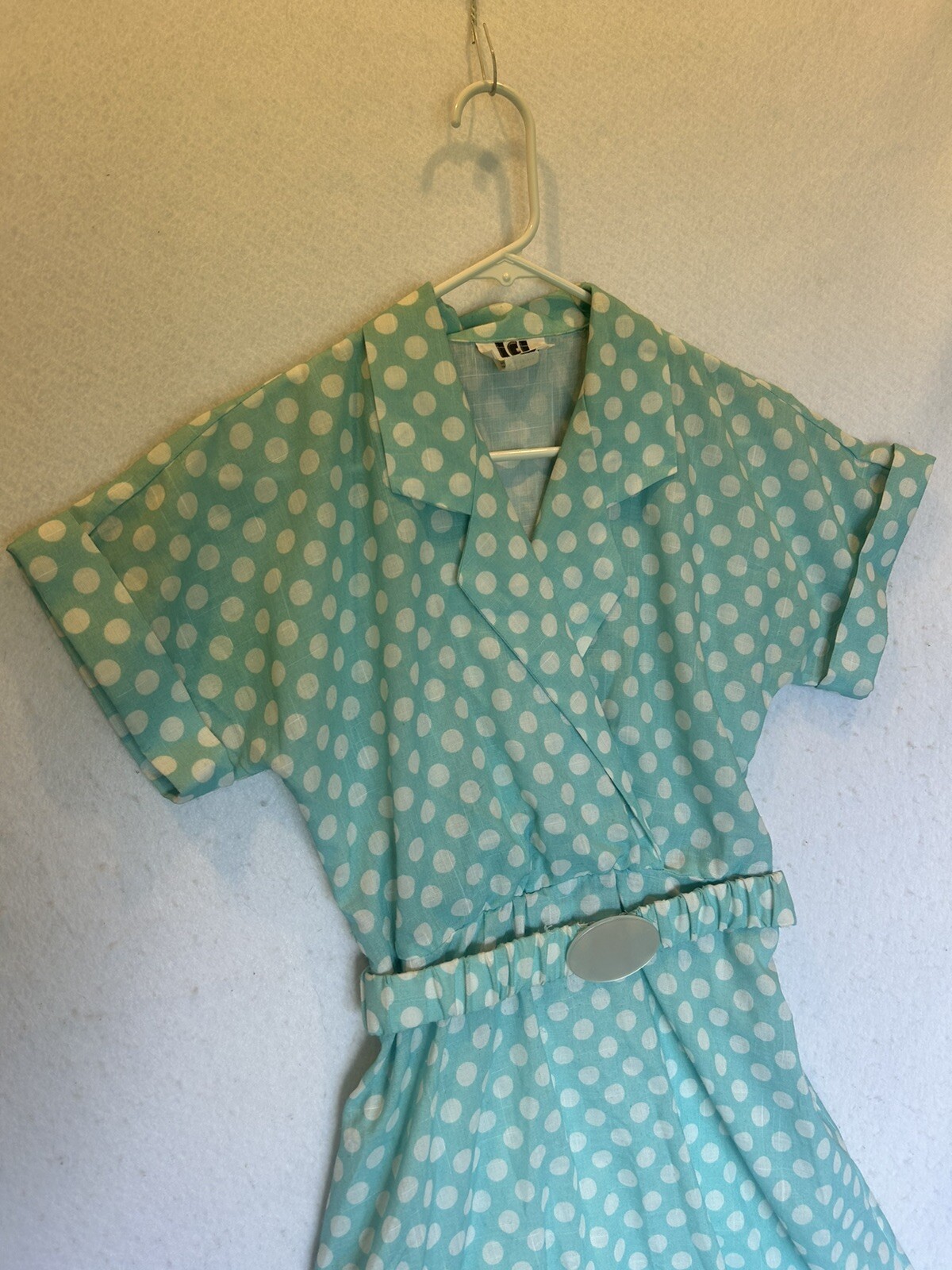 Vintage 1970s IFI Polyester Polko Dot DRESS BELT SIZE 4P Flaws U.S.A.