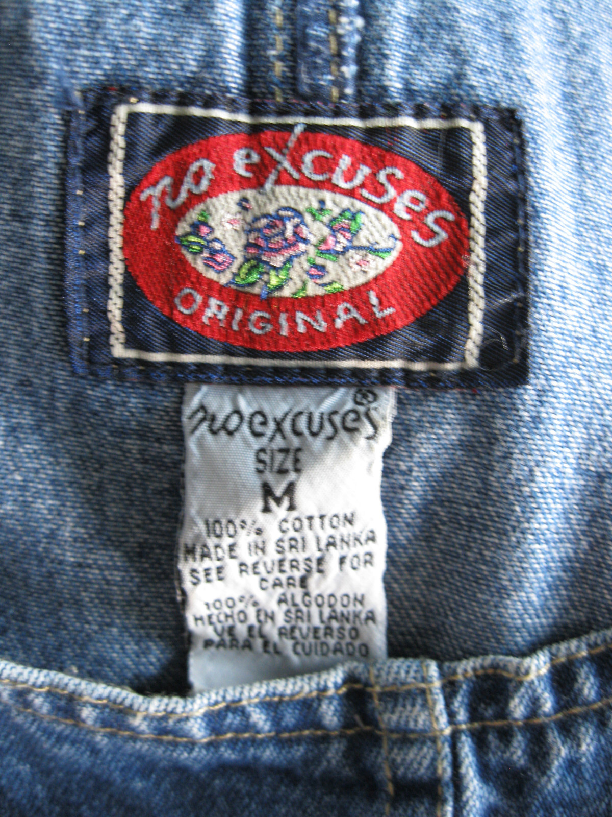 Vintage 90’s/Y2K New NO EXCUSES ORIGINAL Denim dress Size M Nice! Rare!