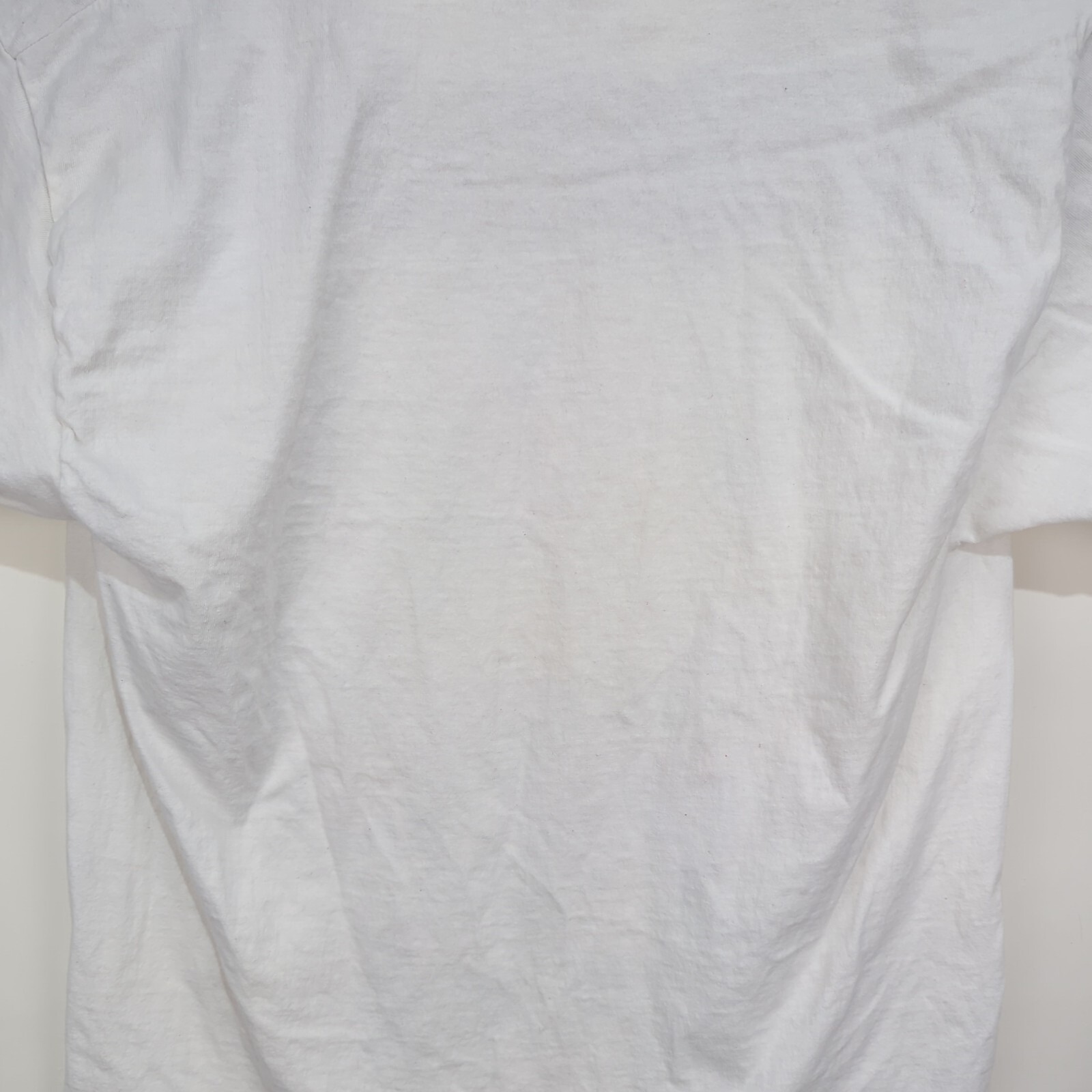 Vintage Floral Art Tee T Shirt Large Bird Pastel White Big Print Sloppy Joes
