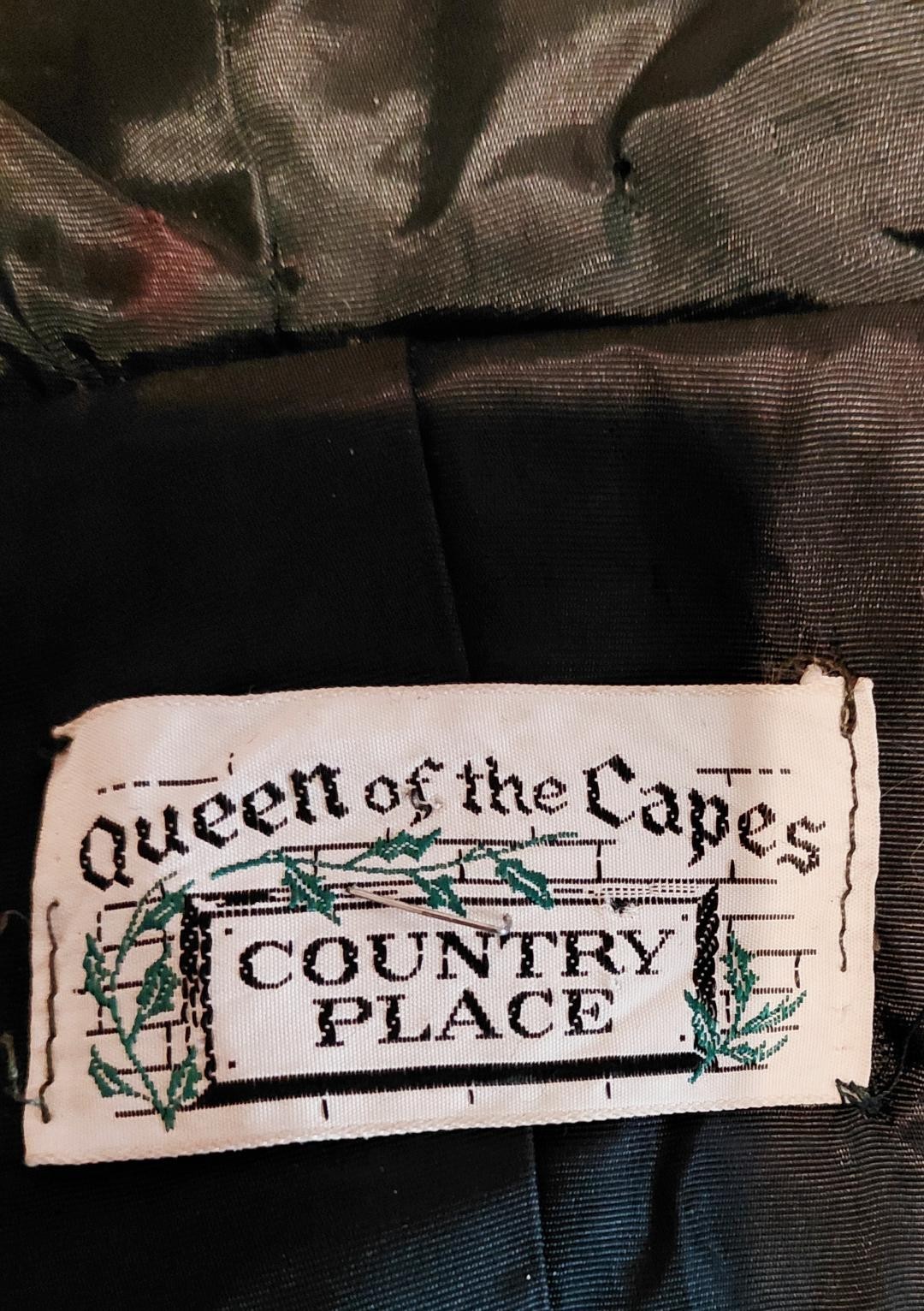 Vintage Queen of Capes Wool Length Cape