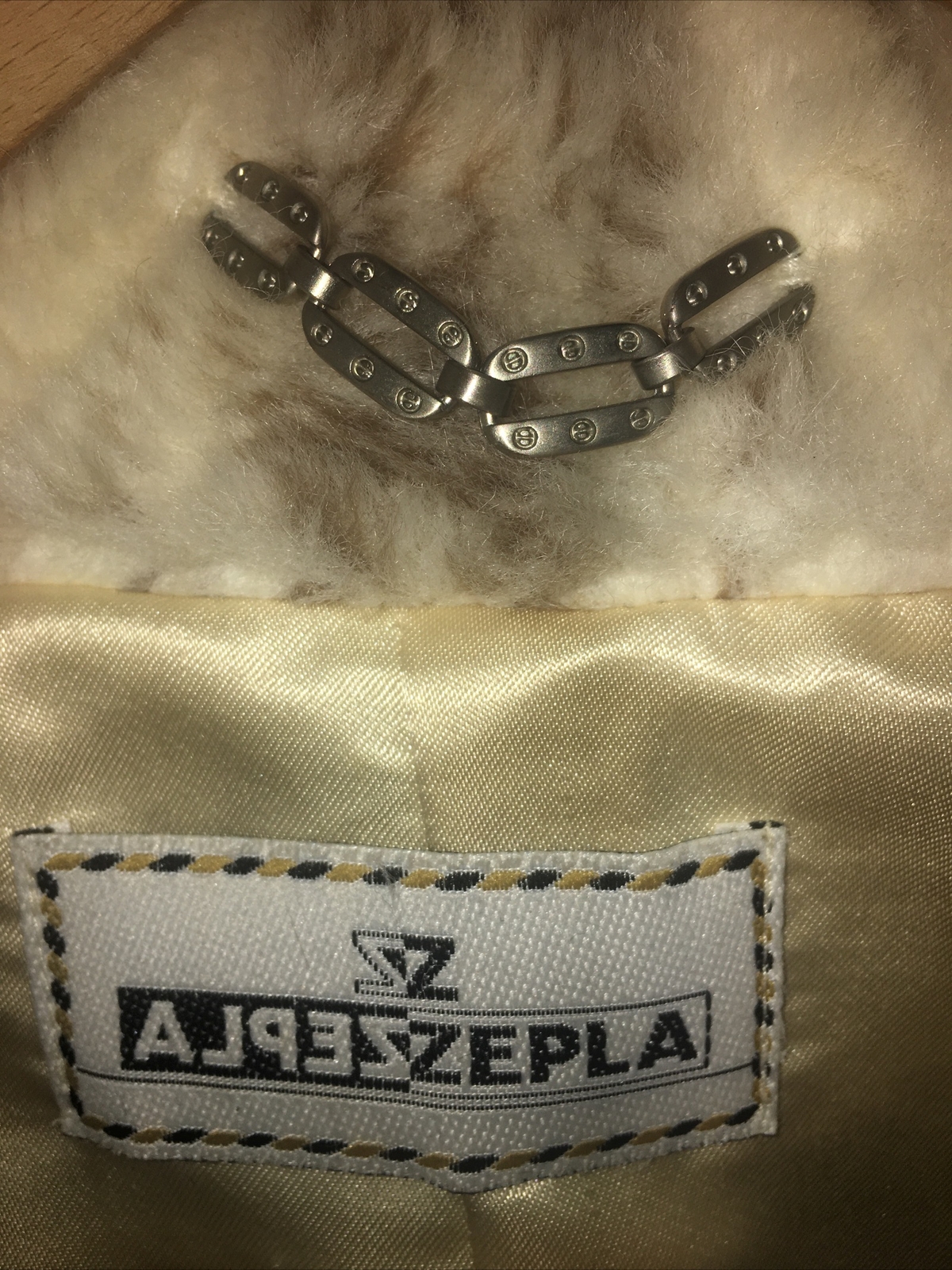Zepla ladies faux fur coat jacket grey & cream plus size 26in Pit To Pit