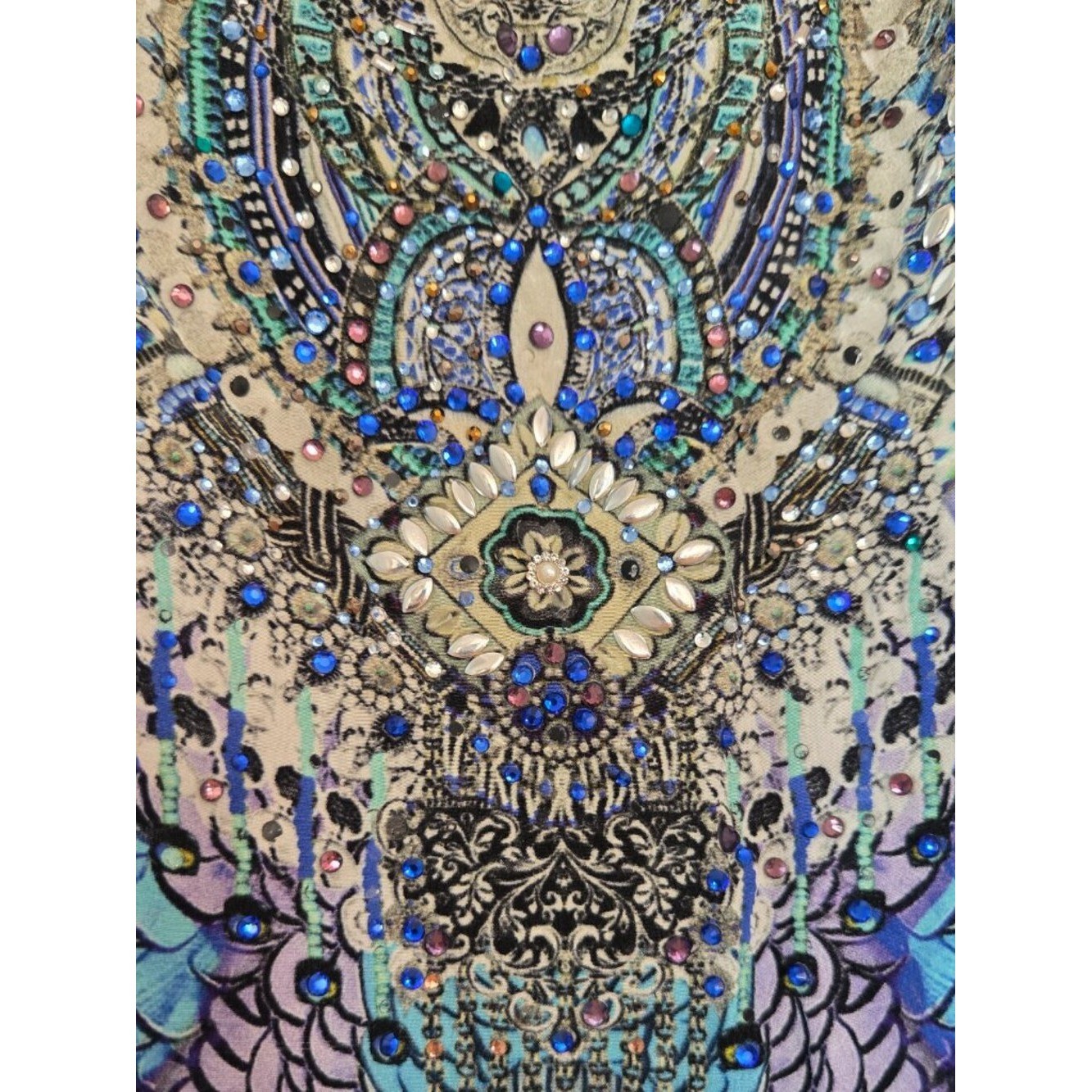 RARE! Camilla Moon Dance Mini Dress With Overlay Size XS