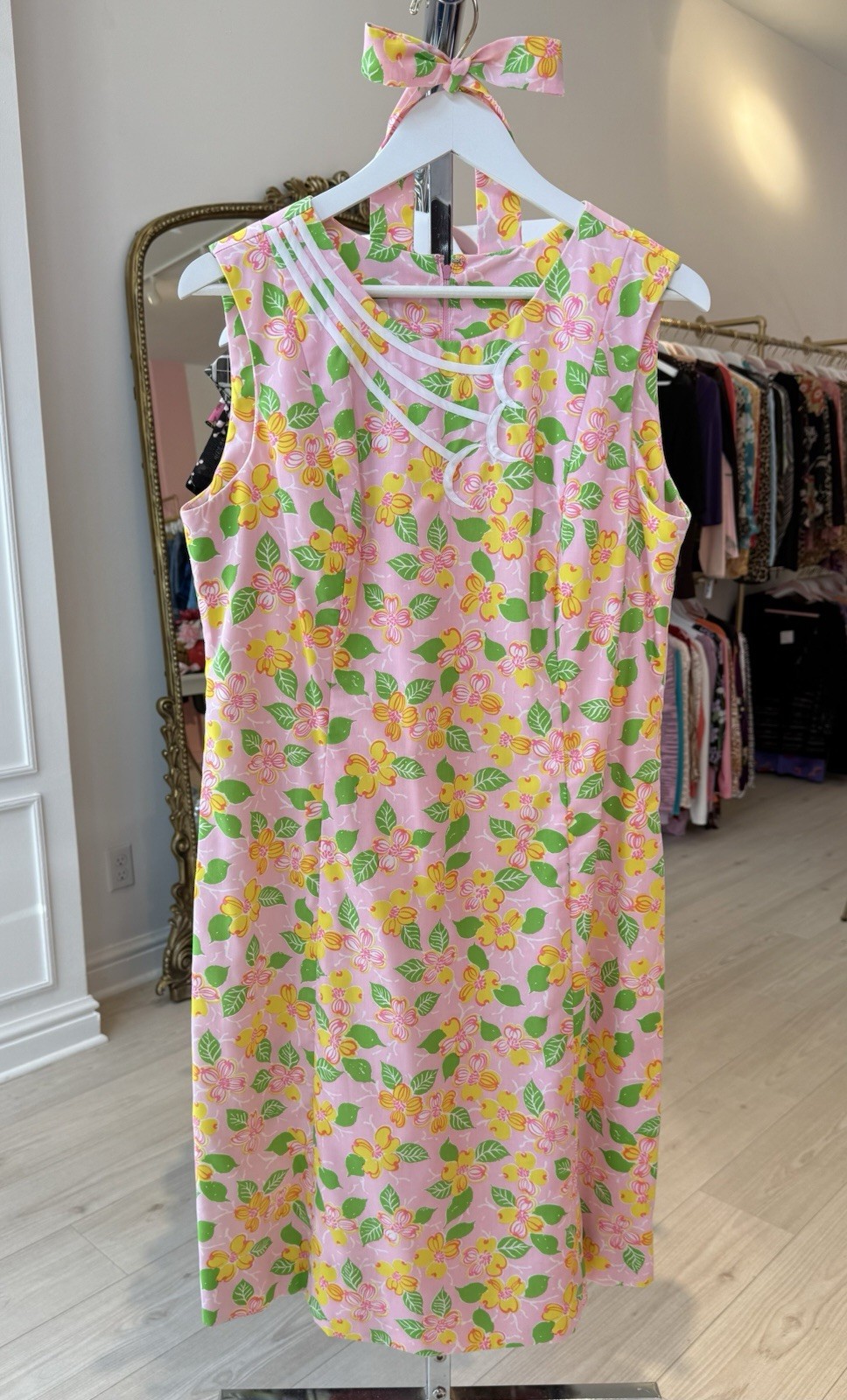 Vintage The Lilly Pulitzer Dress 38 Inch Waist 60s/70s Magnolia Pink Zuzek Plus
