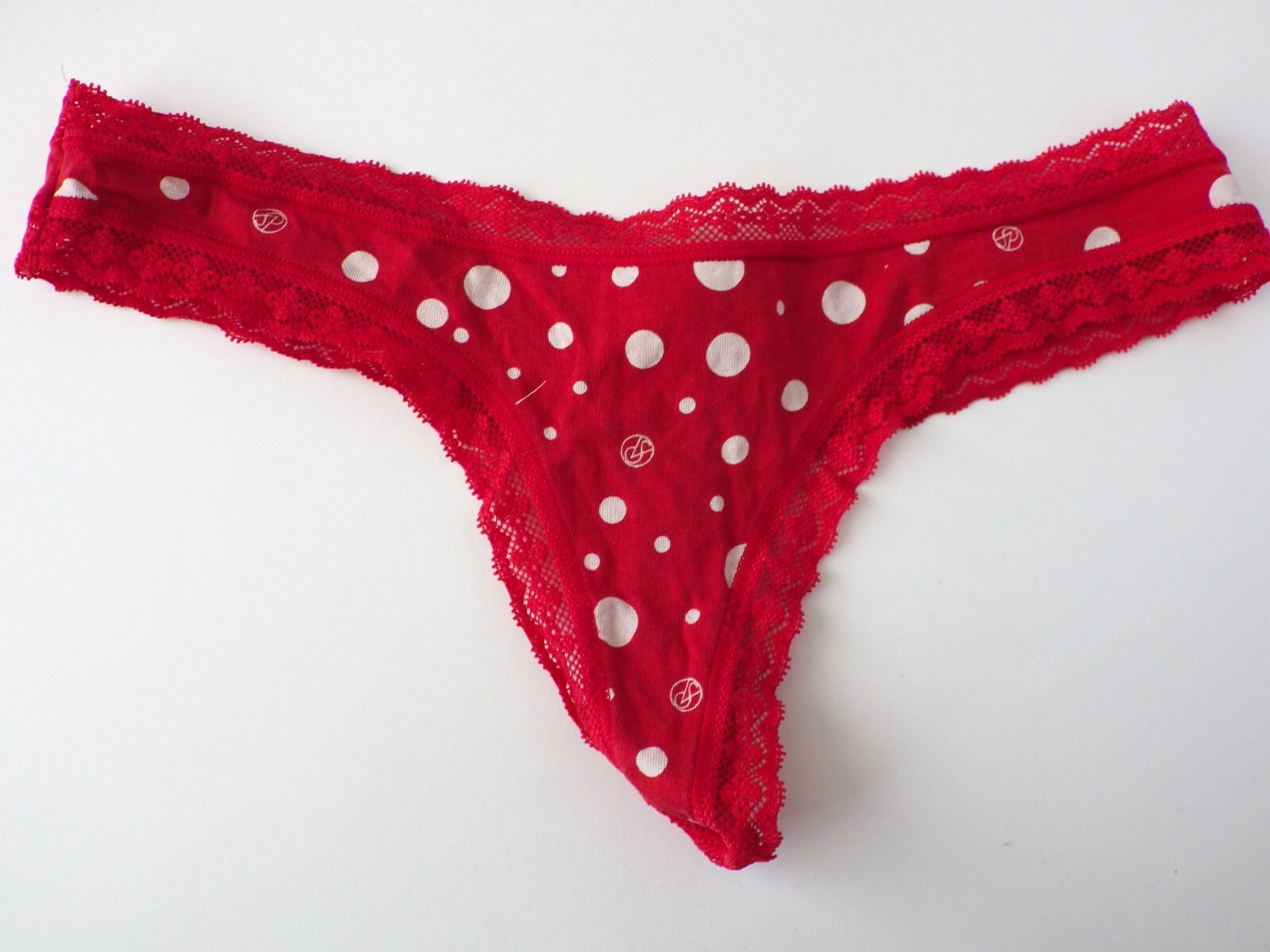 VTG 2011-2012 Victoria’s Secret Cotton Lace Thong Panties Lot SMALL