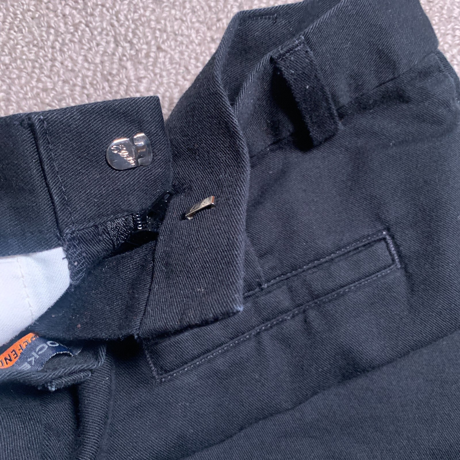 Vintage Shorts Dockers Women 6 Stain Defender Black High Rise Pleated
