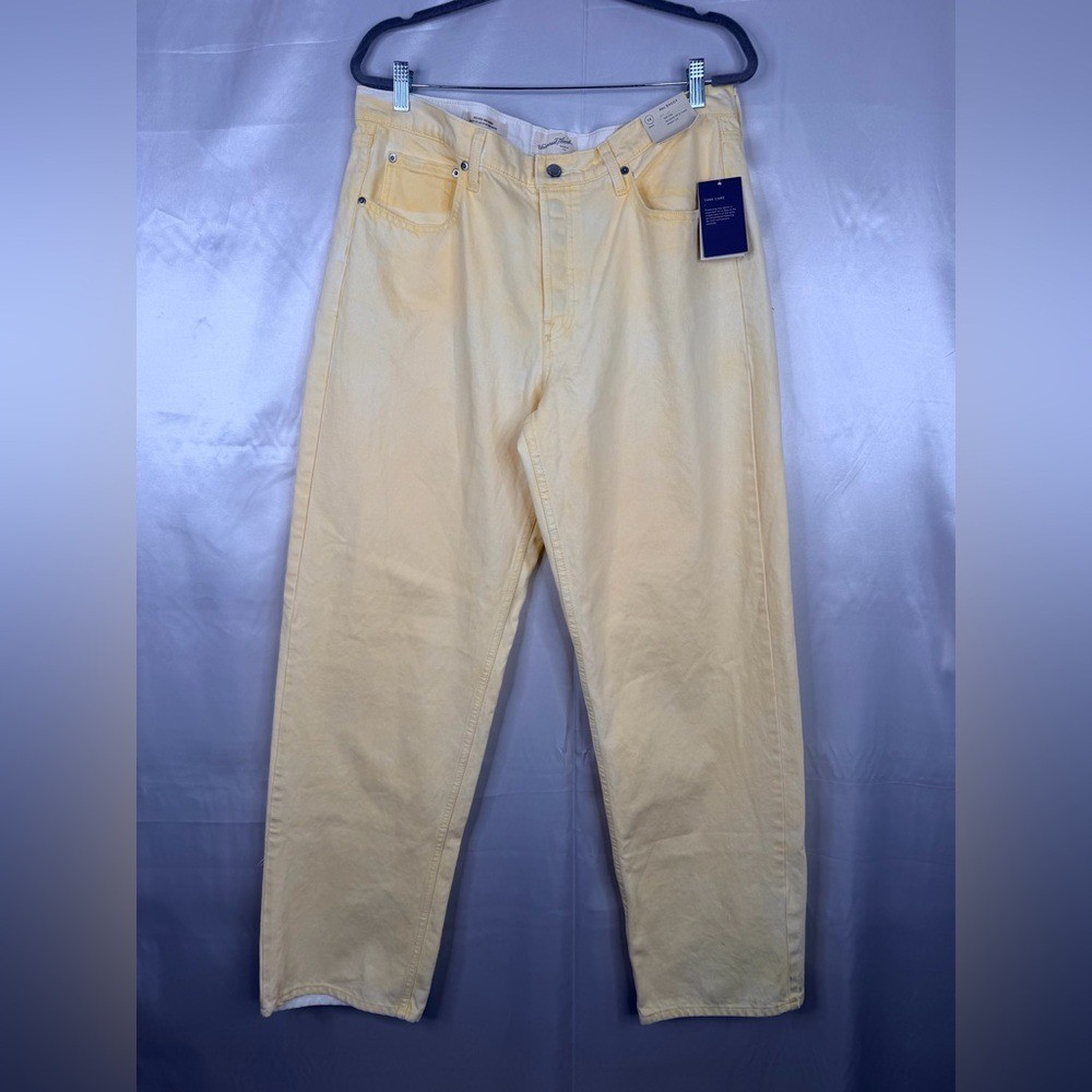 Universal Thread 90s Baggy High Rise Jeans Yellow 14L Long Vintage Fit