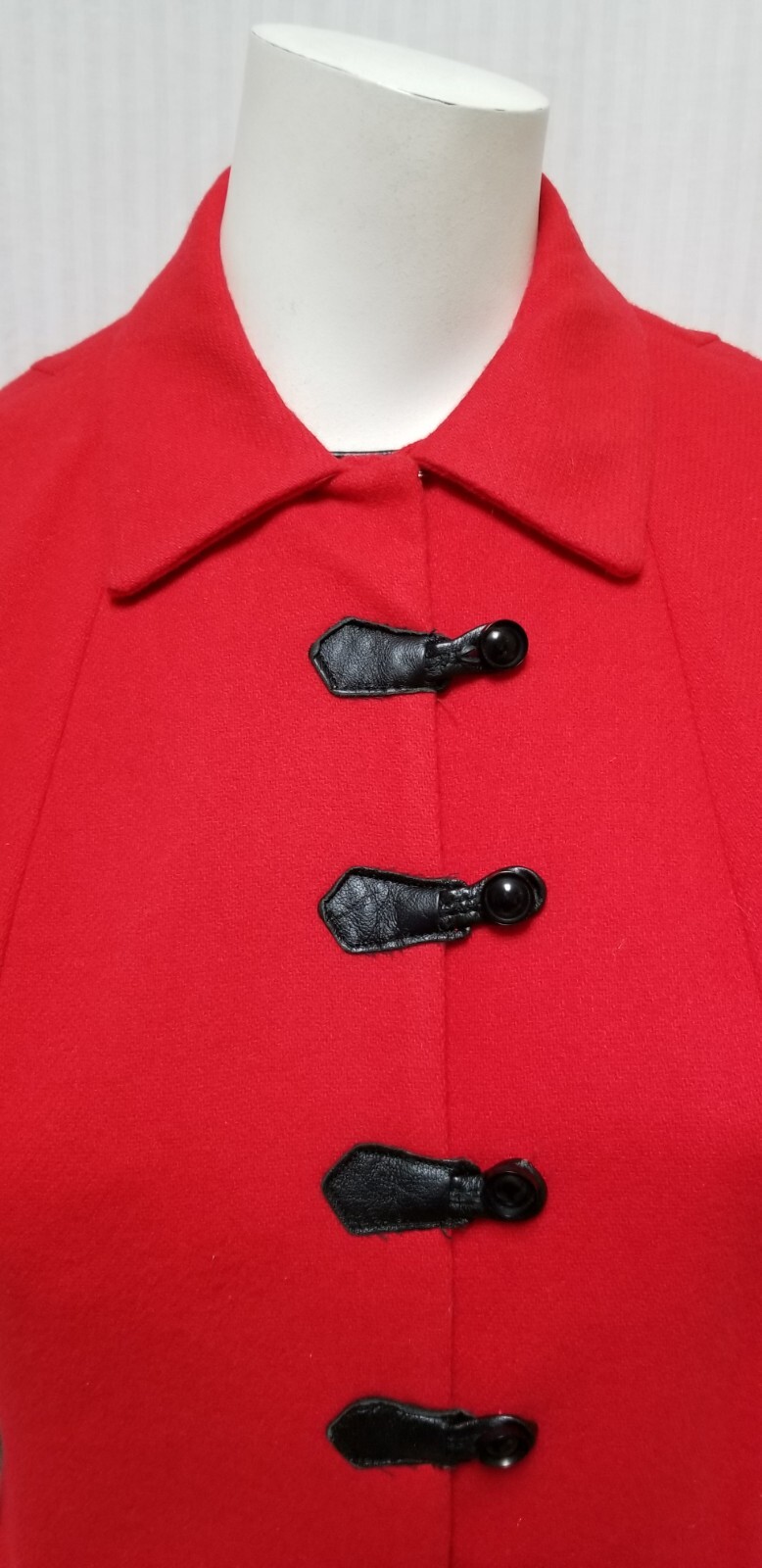 Vintage 2 Piece MINX MODES Red Dress & Cape Poncho – Size M – EUC