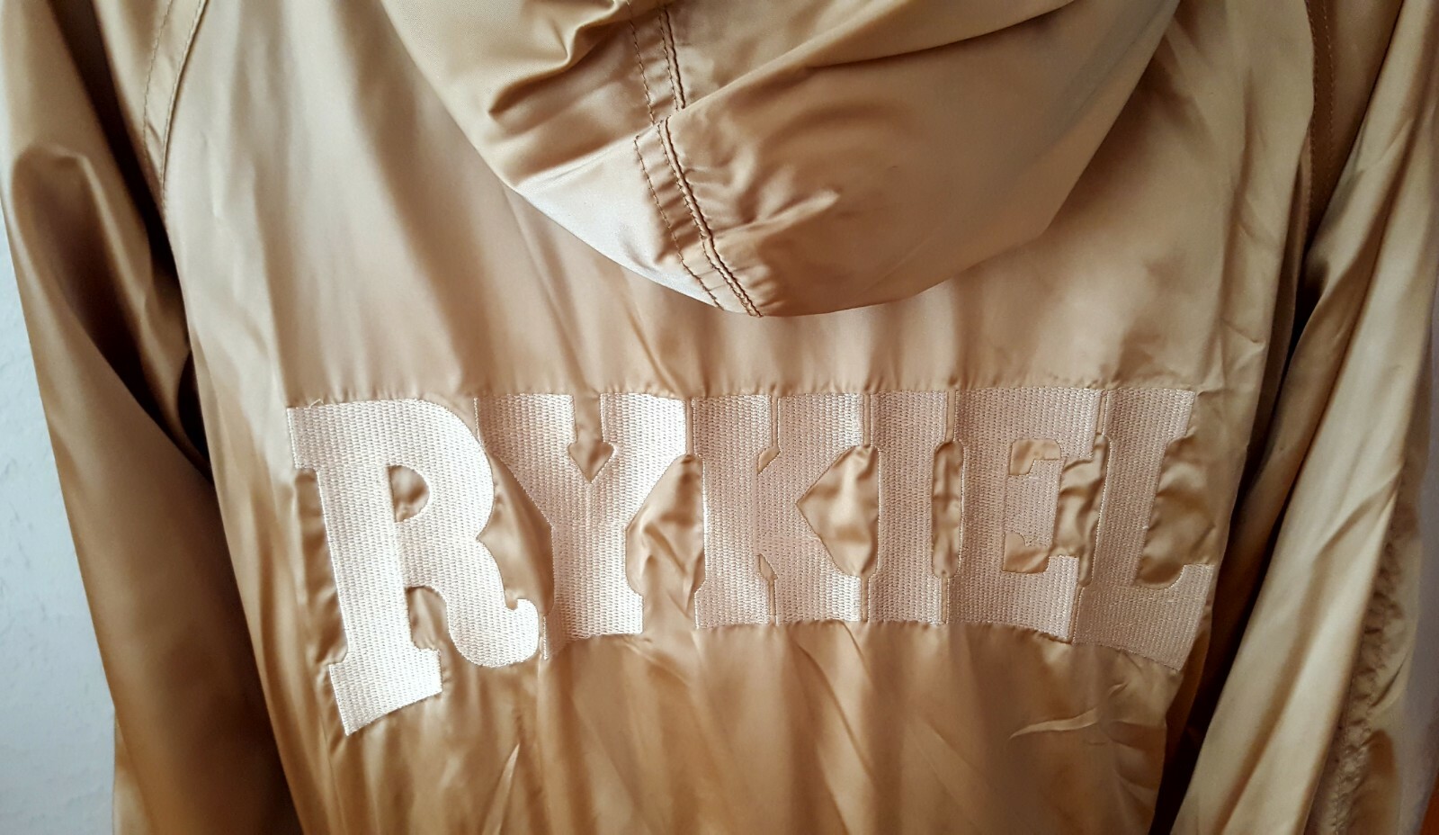 New~Vintage Sonia Rykiel Paris ~Gold Oversized Hooded Coat ~ Size T44/ UK 14-16