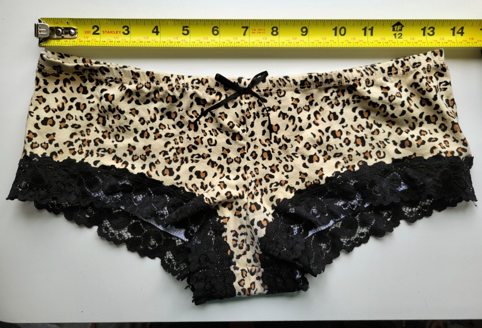 Vintage Lingerie Panties Sissy Animal Bow Medium
