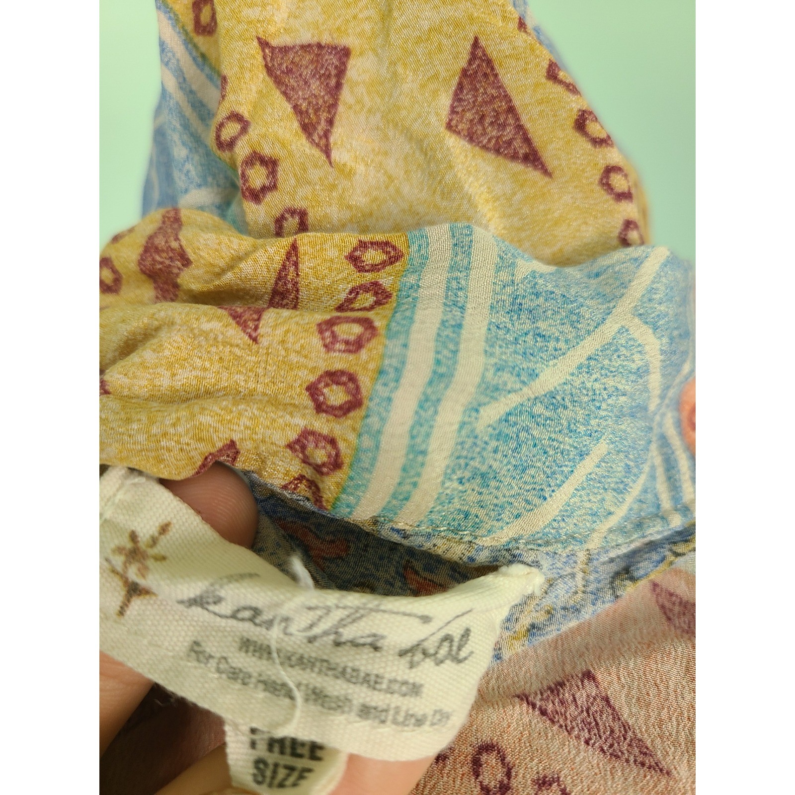 Kantha Bae Silk Robe Kimono Duster Artsy Boho Hippie Mom Patchwork Maximalist