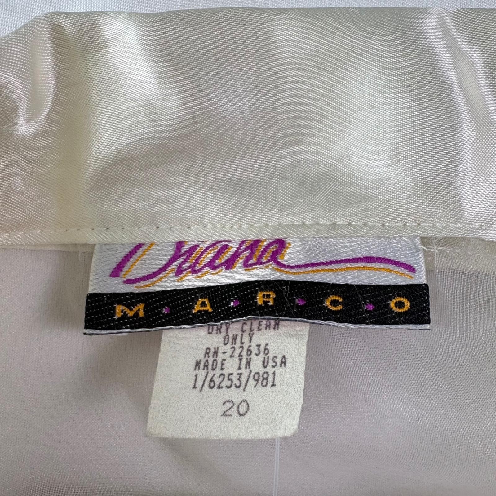 NWT Vintage Diana Marco Sheer Organza Top 20 90s Boxy Ethereal Club Avant Garde