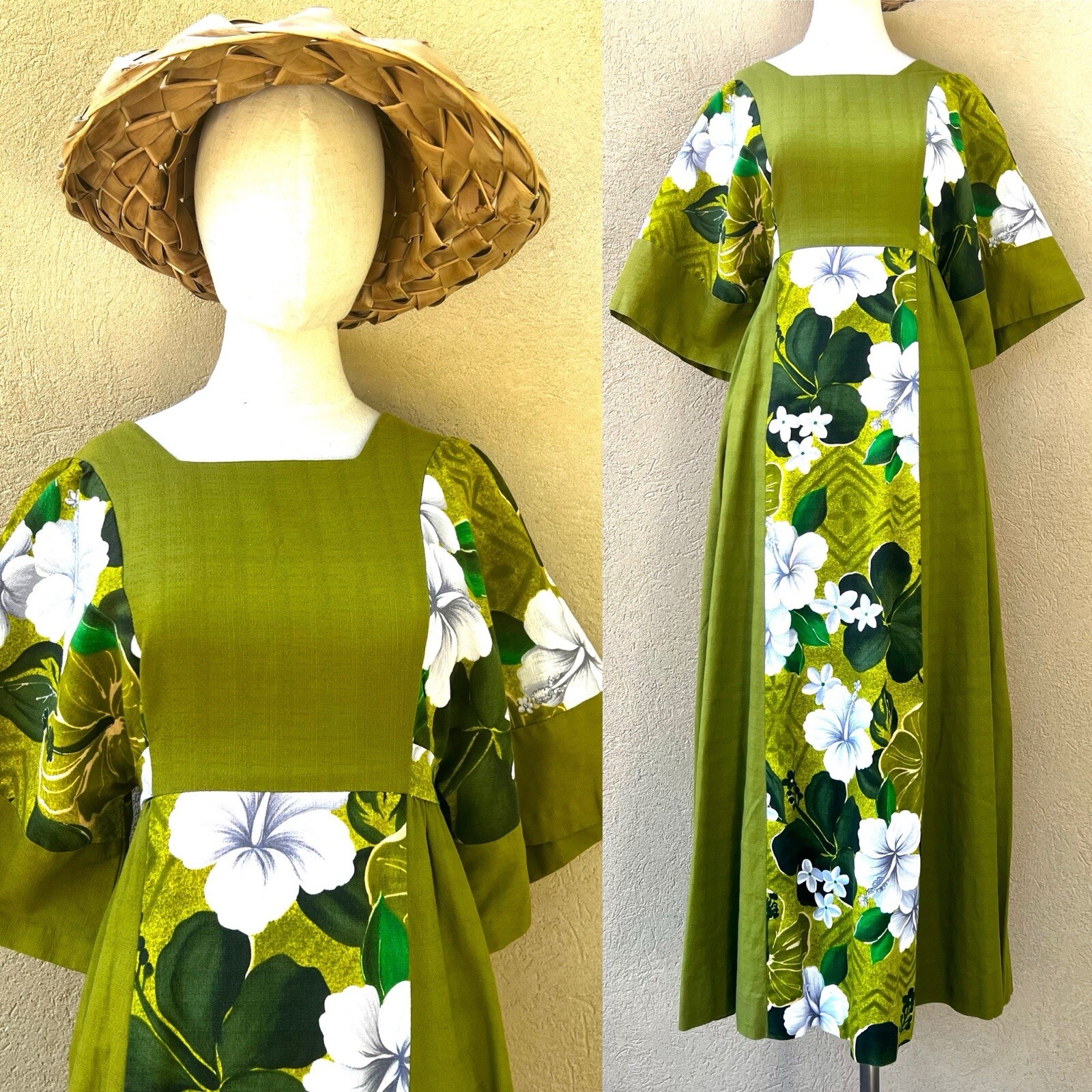 Kimo’s Polynesian Shop 60s 60’s Vintage 70s 70’s Hawaiian Maxi Sundress Dress M