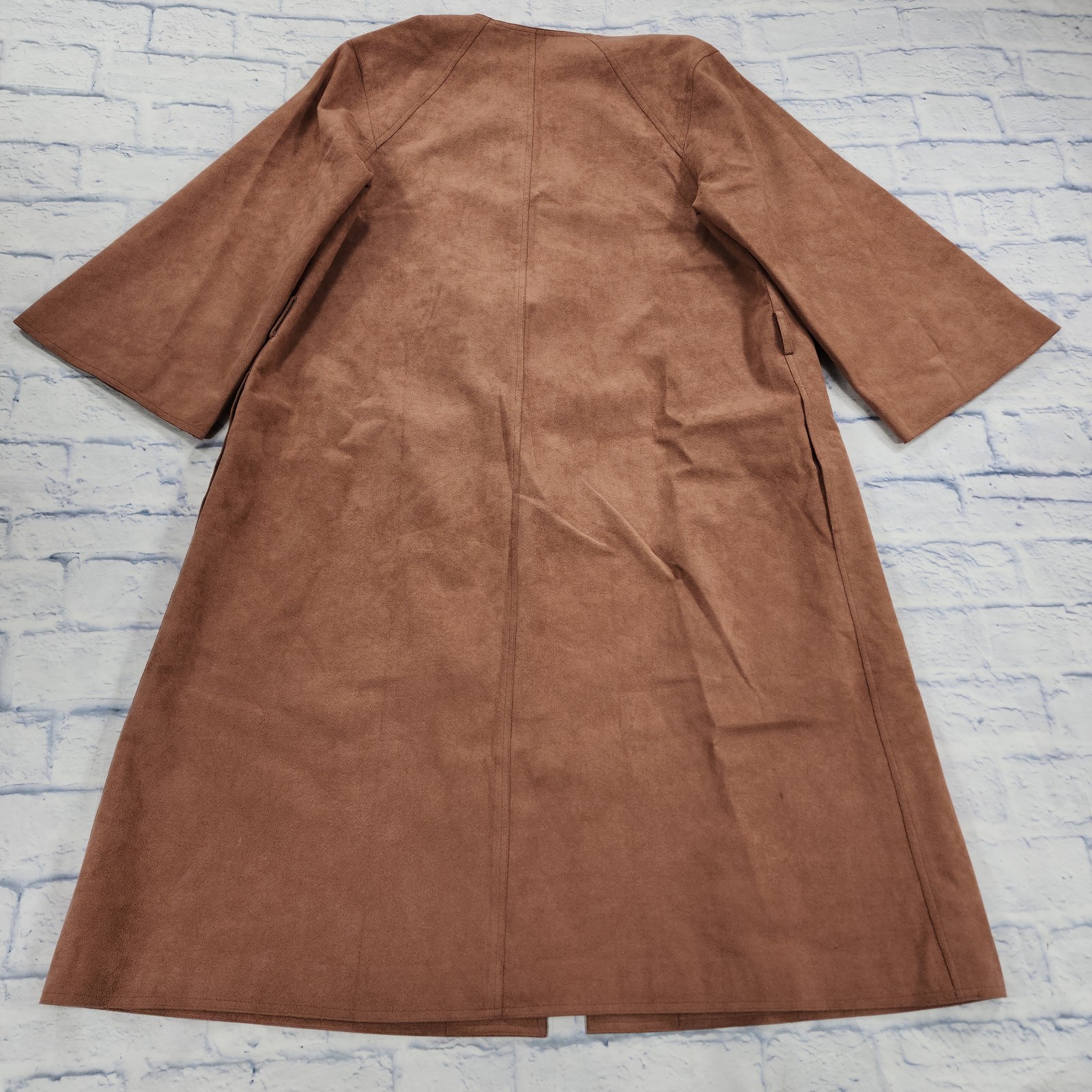 Shannon Rodgers For Jerry Silverman WOMENS L Suede Kimono Cardigan VINTAGE USA
