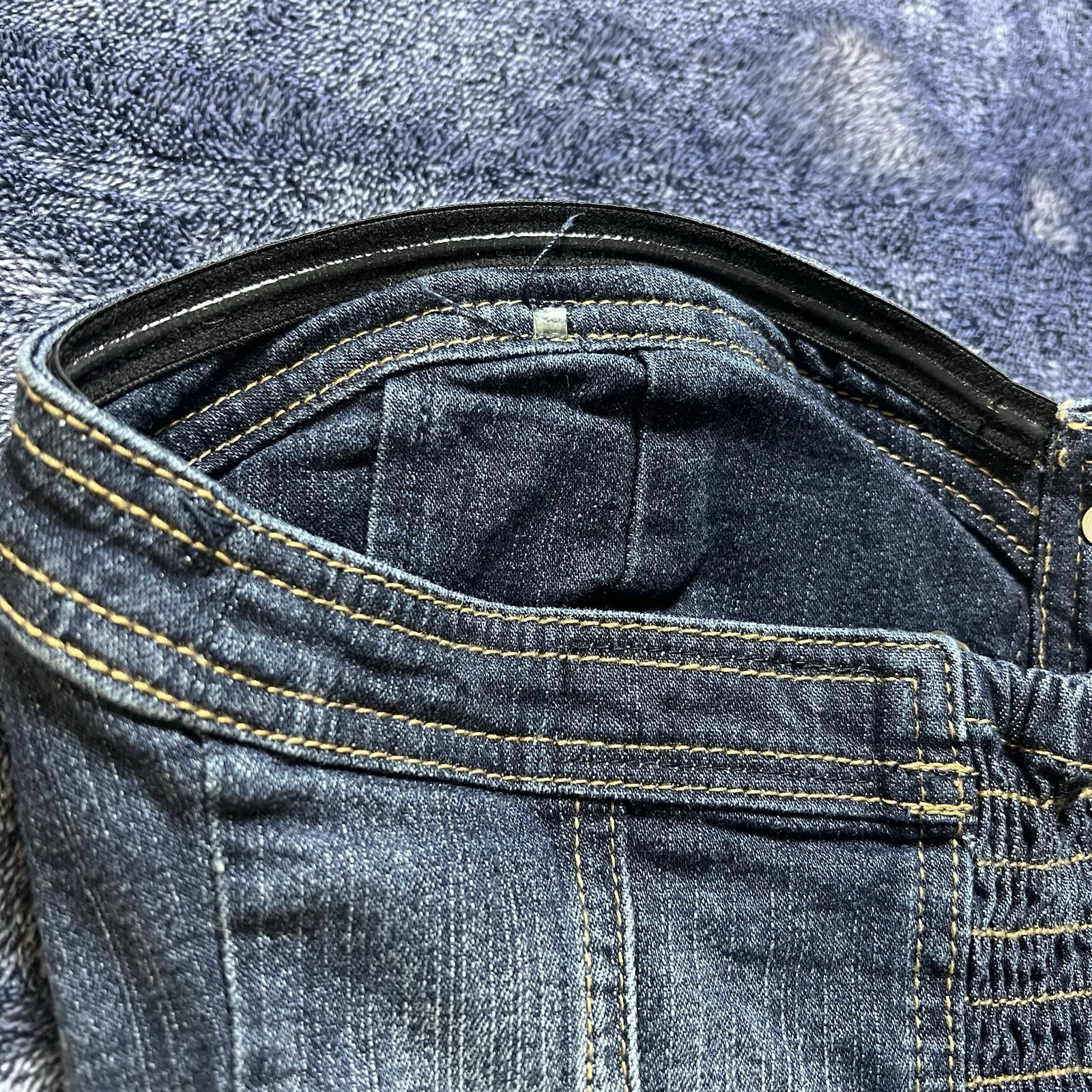 Vintage RARE Baby Phat Denim Corset Dress w/ Scarf Belt Blue Jean Bustier L
