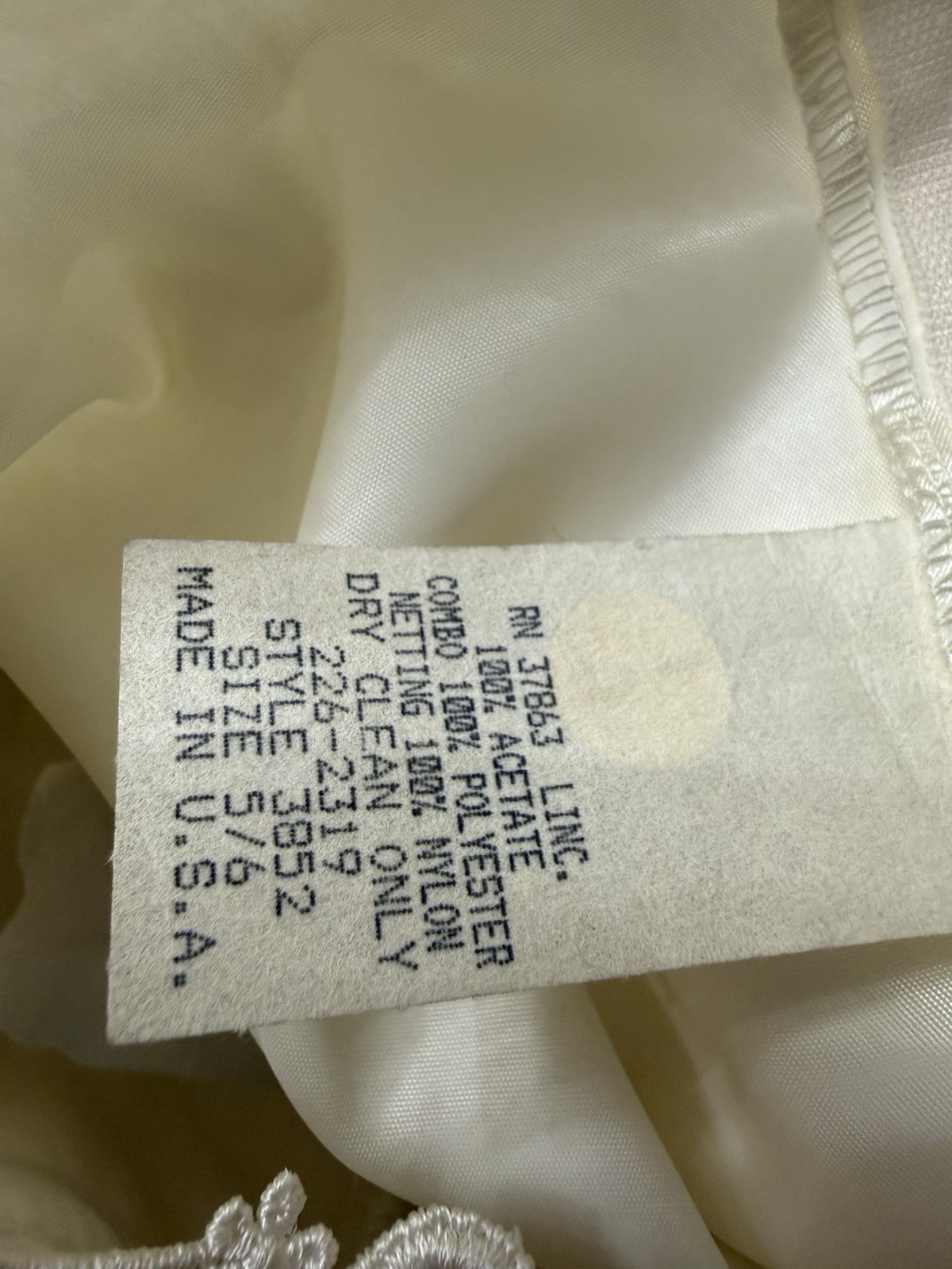 Vintage Dress Wedding 1980s 5/6