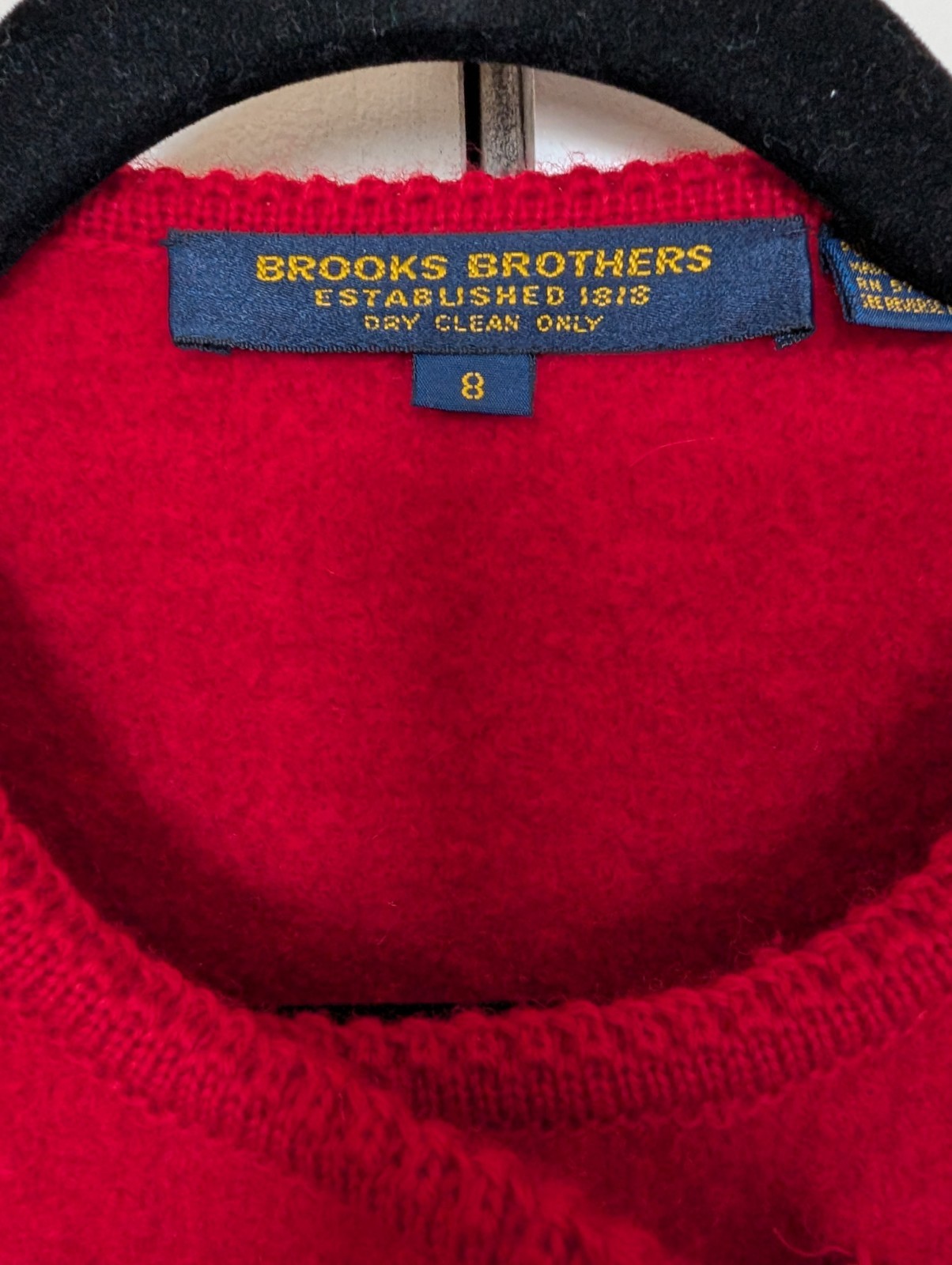 Brooks Brothers Red Wool Vintage Cropped Blazer 8 Quiet Luxury Old Money